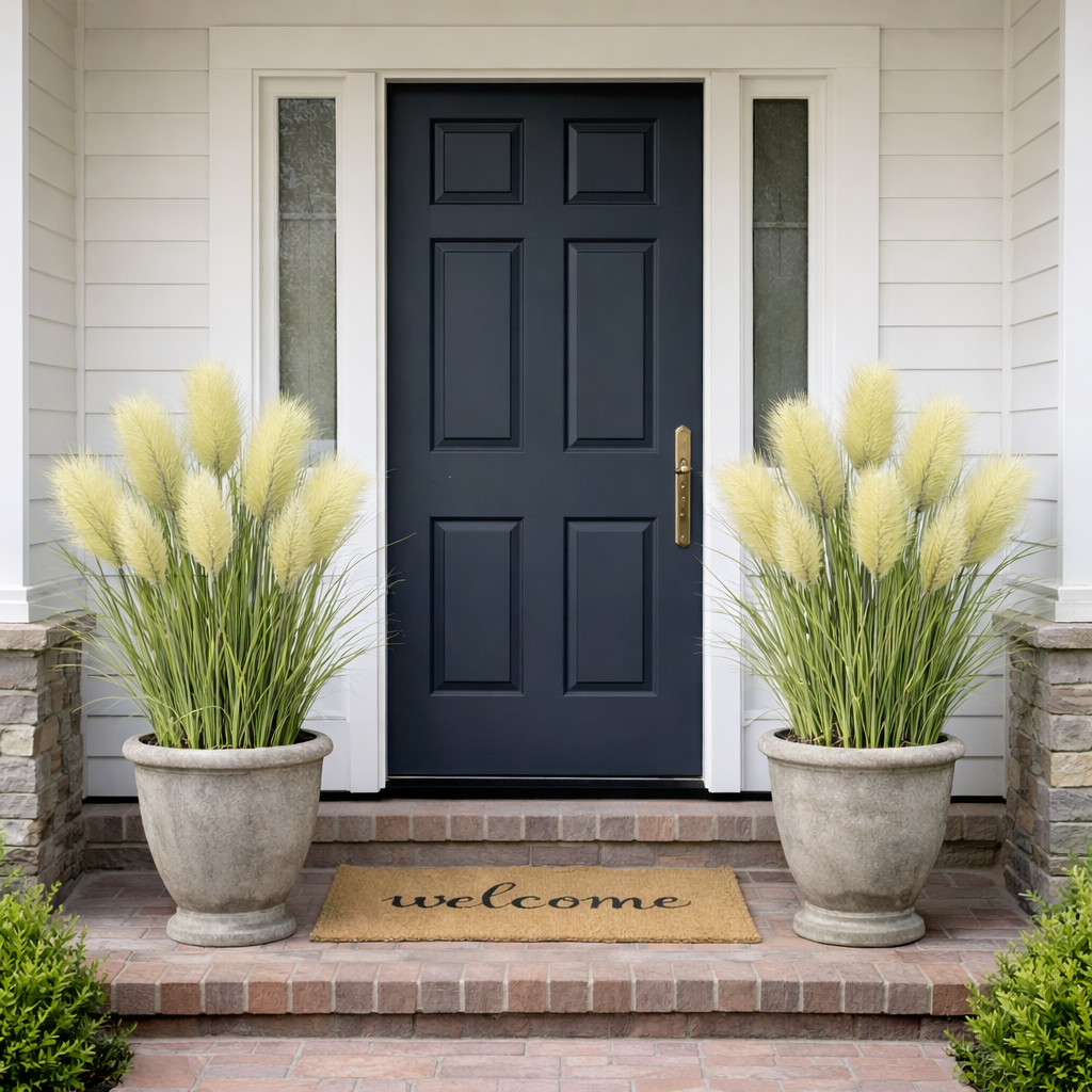 31.5 inches Tall Purple Pampas Grass Arrangement-EASESTER