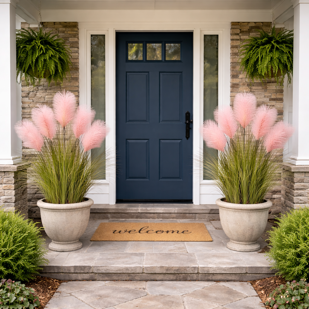 31.5 inches Tall Purple Pampas Grass Arrangement-EASESTER