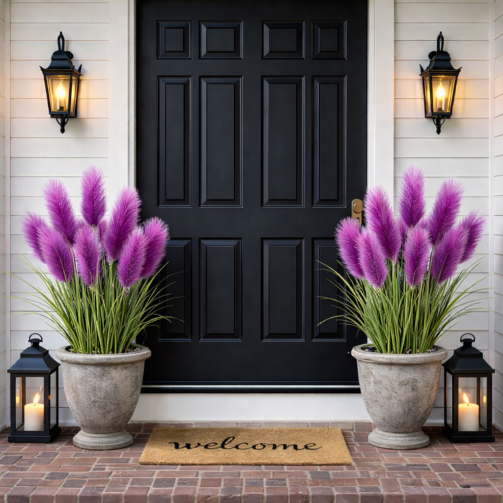 31.5 inches Tall Purple Pampas Grass Arrangement-EASESTER