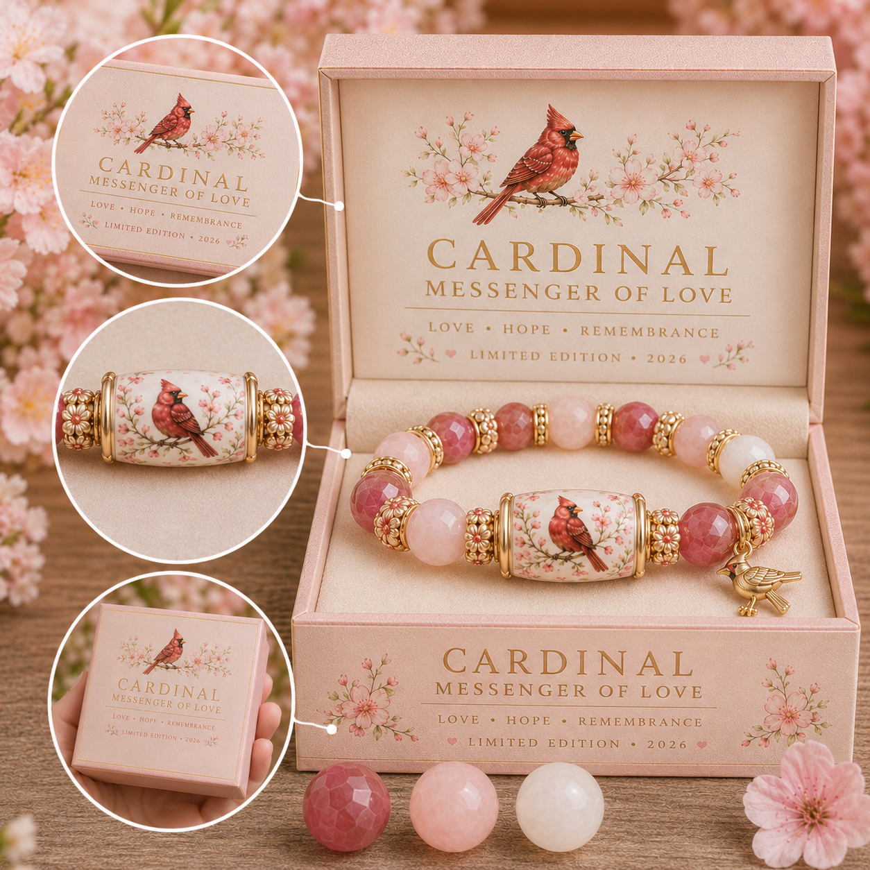 ❤ Love, Remembrance & Cardinal Blessings 🕊️ | 2026 Limited Edition Bracelet