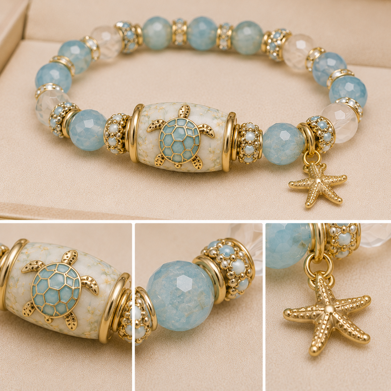 🌊 Protection • Longevity • Safe Journey • Peace🐢 2026 Limited Edition Sea Turtle Blessings Bracelet