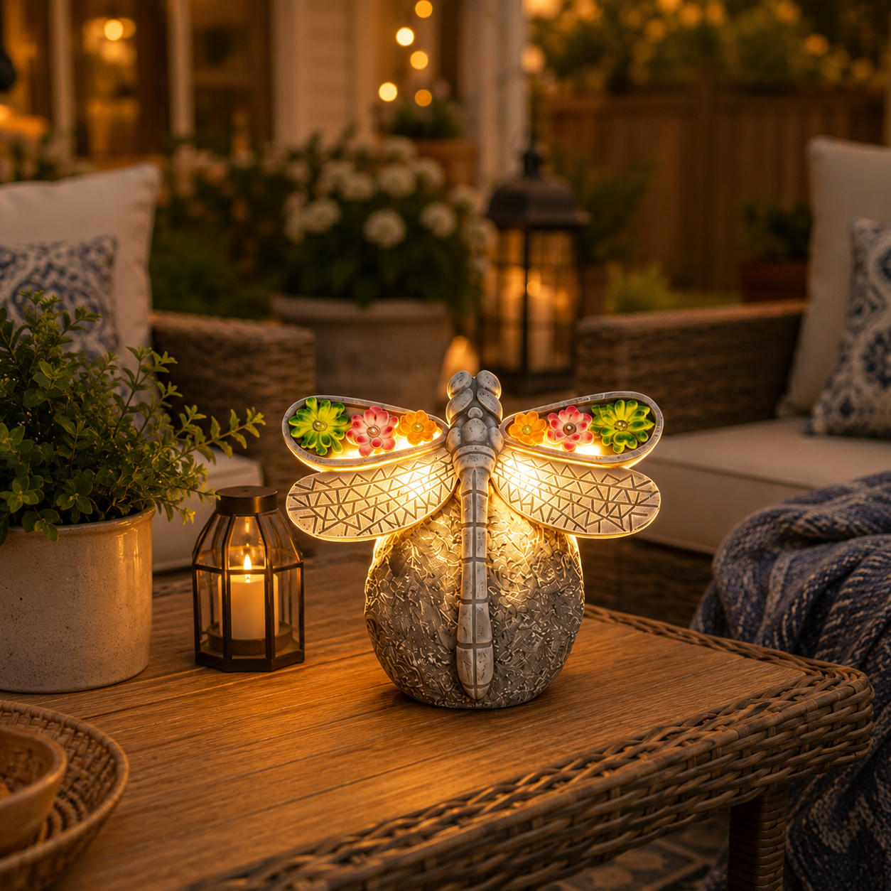 Solar Dragonfly Garden Light Decor-EASESTER
