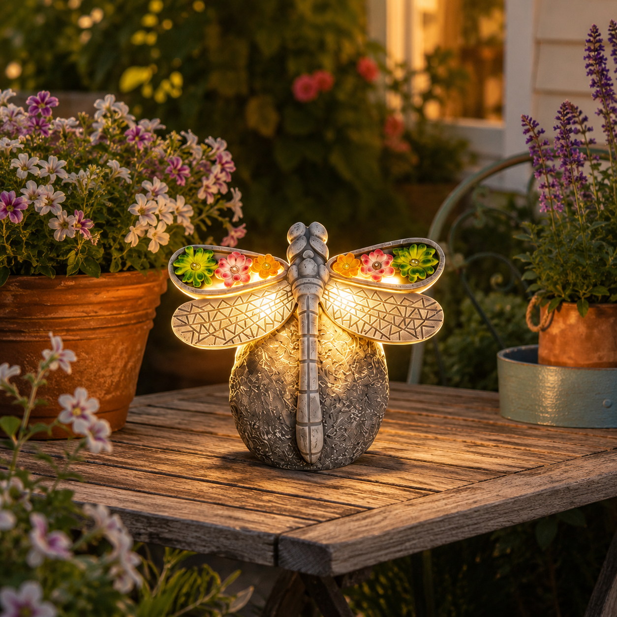 Solar Dragonfly Garden Light Decor-EASESTER