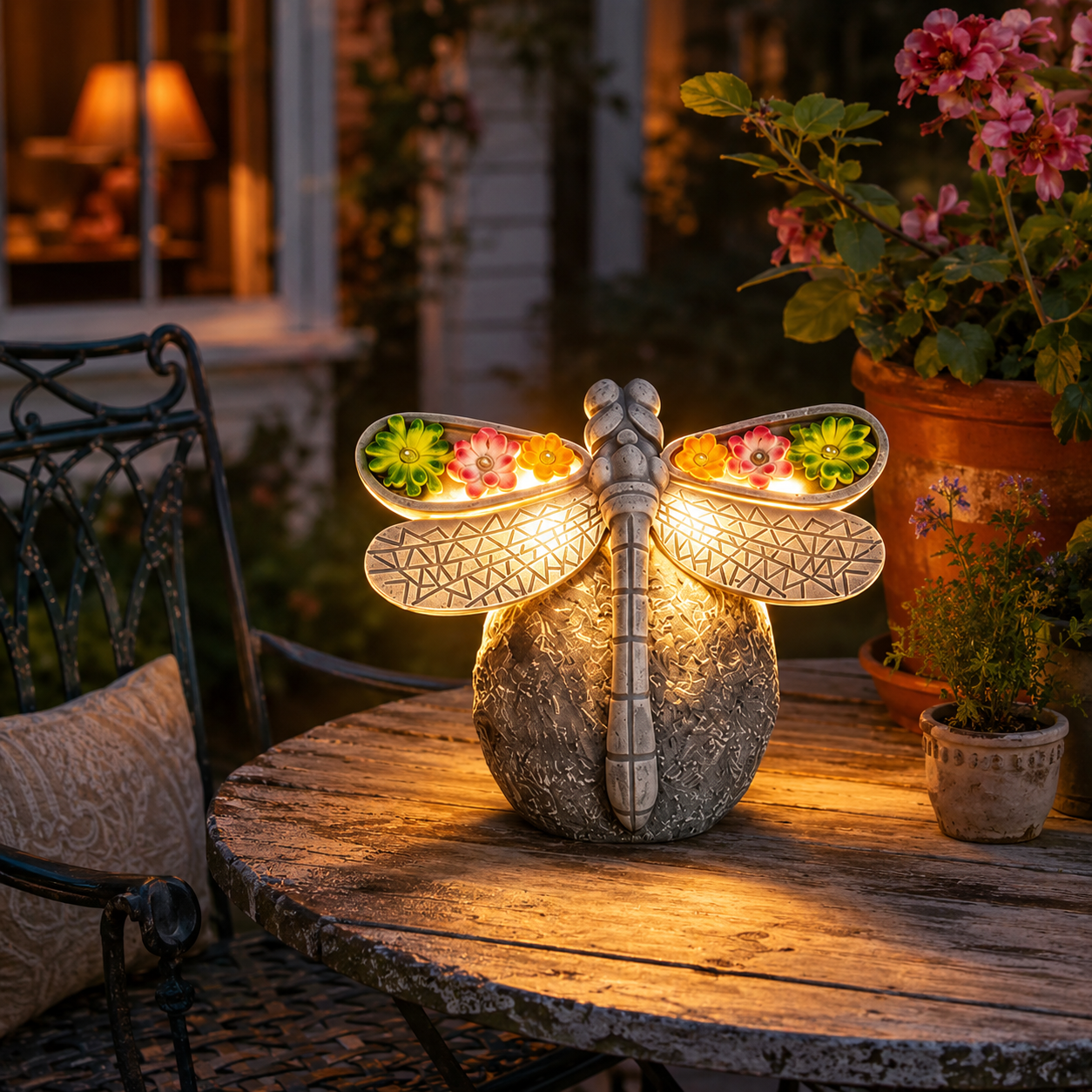 Solar Dragonfly Garden Light Decor-EASESTER