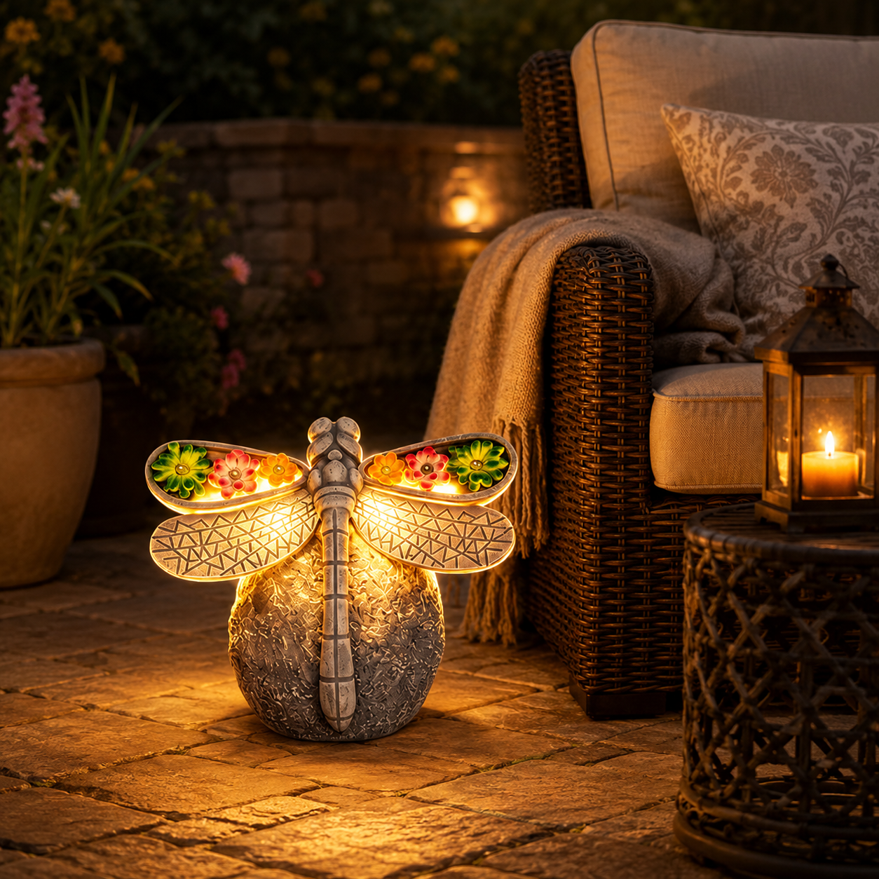 Solar Dragonfly Garden Light Decor-EASESTER