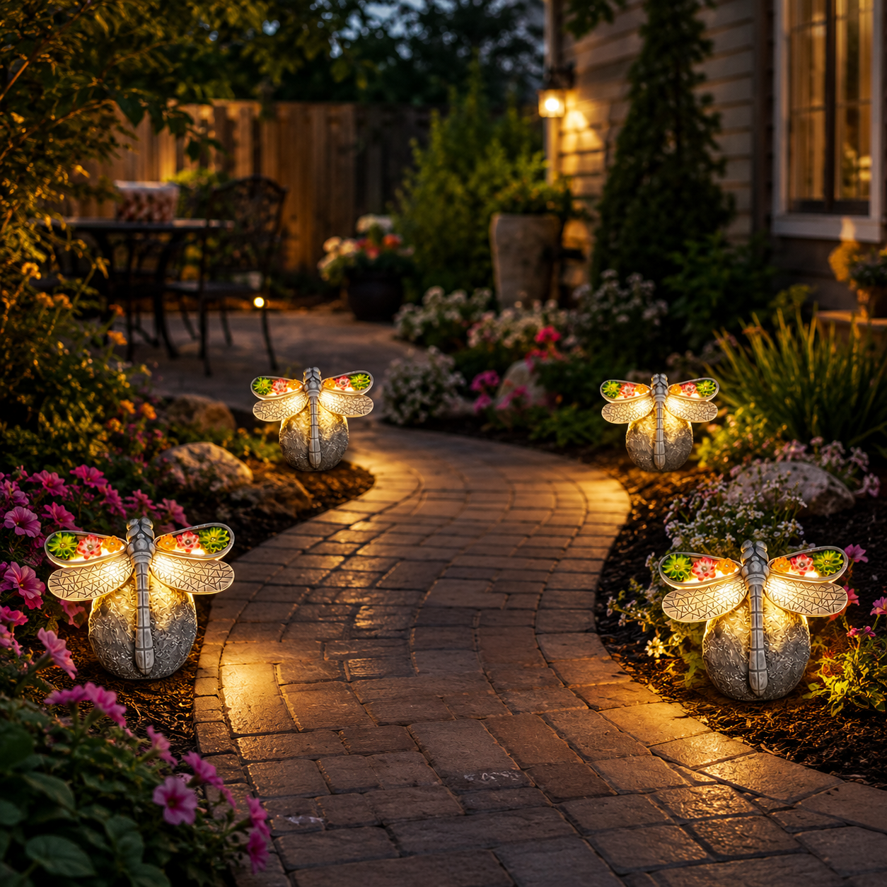 Solar Dragonfly Garden Light Decor-EASESTER