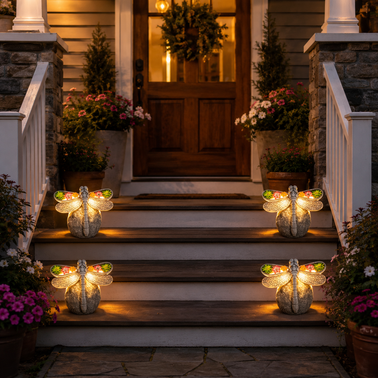 Solar Dragonfly Garden Light Decor-EASESTER