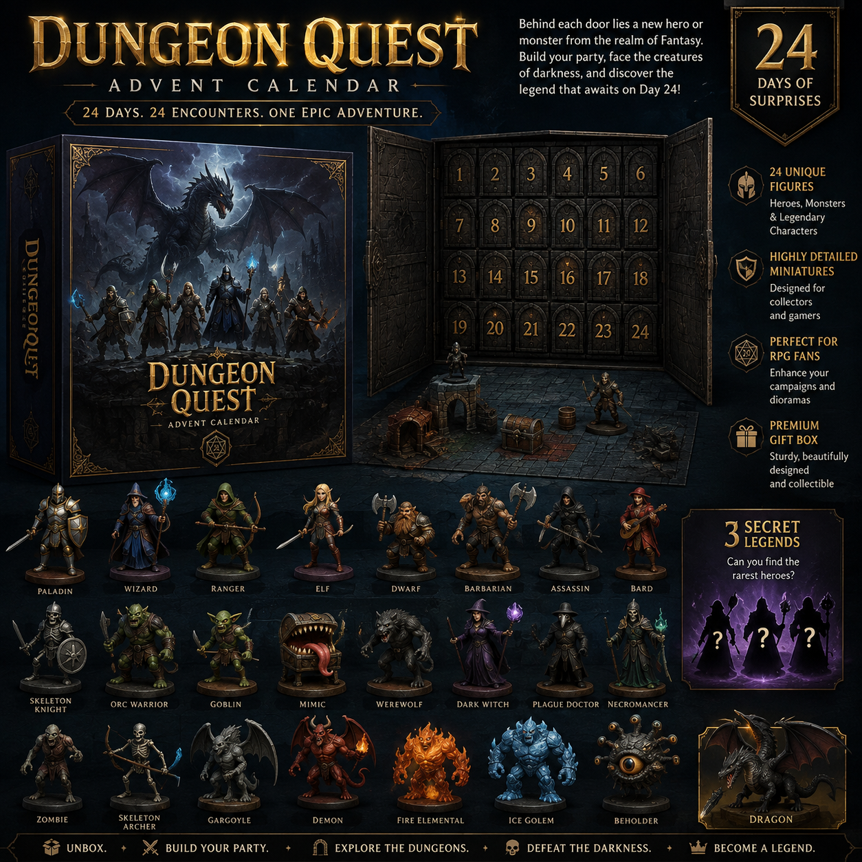 🐉 Fantasy Quest Advent Calendar 2026 – 24 Days of Epic Adventure