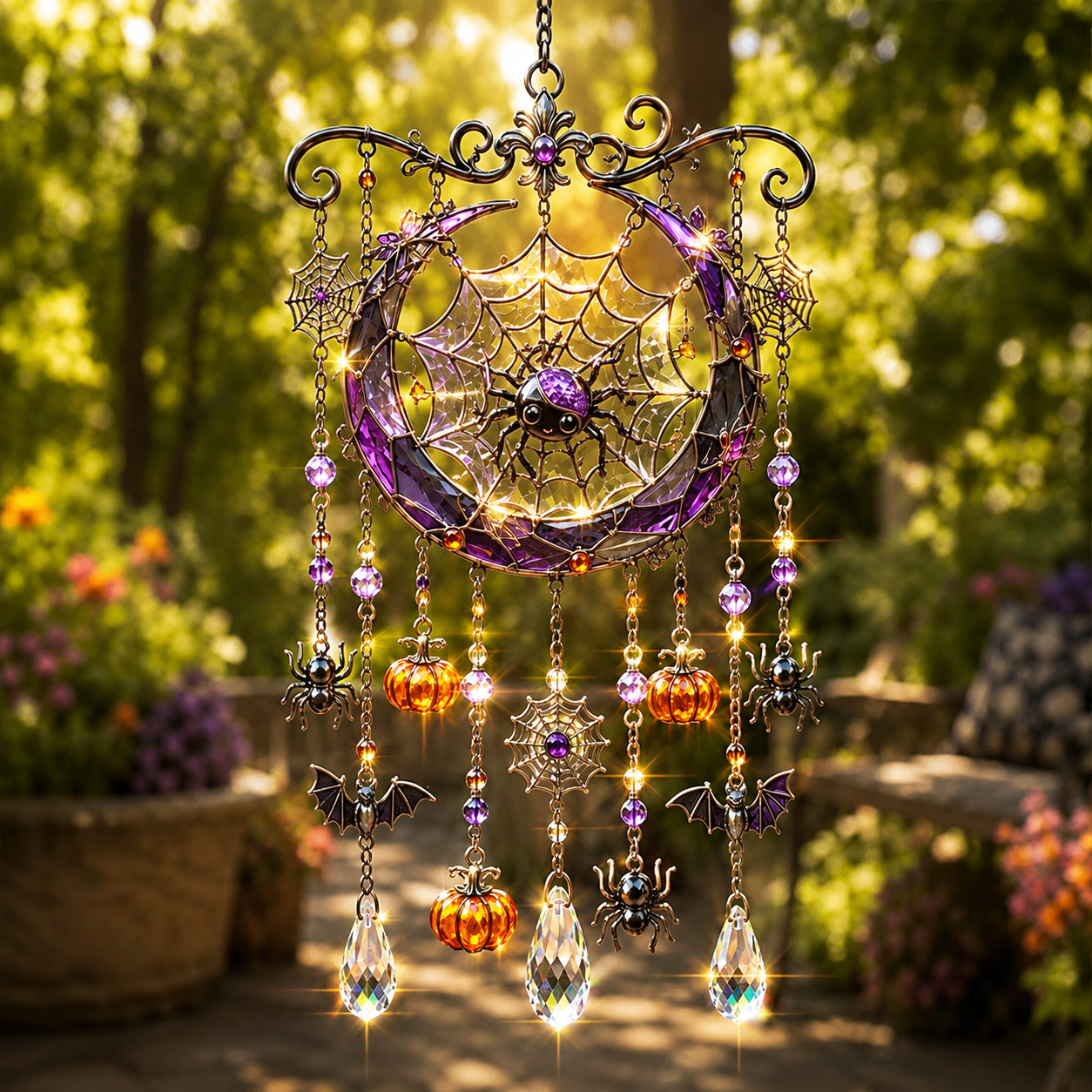 🔥 Limited-time 50% OFF👻Halloween-Themed Crystal Wind Chime