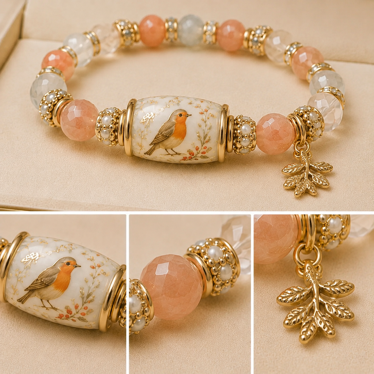 🌸 Robin of Happiness Bracelet – 2026 Limited Edition 🐦