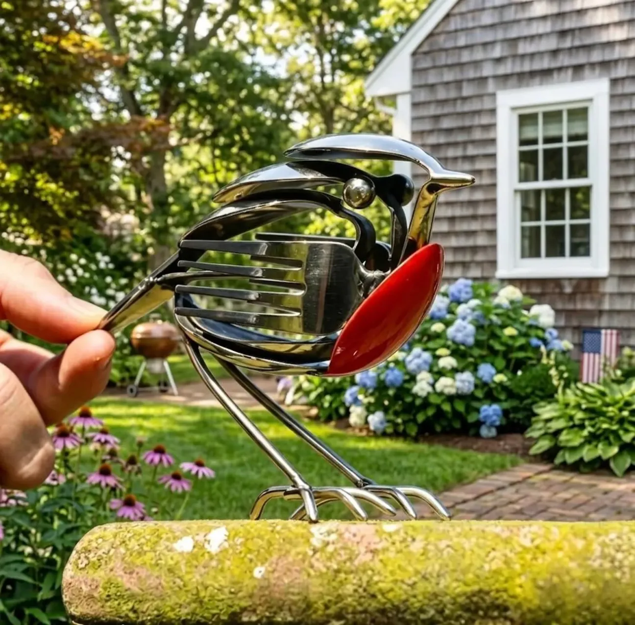 Silver Robin Garden Sculpture🎁BUY 3 GET FREE SHIPPING