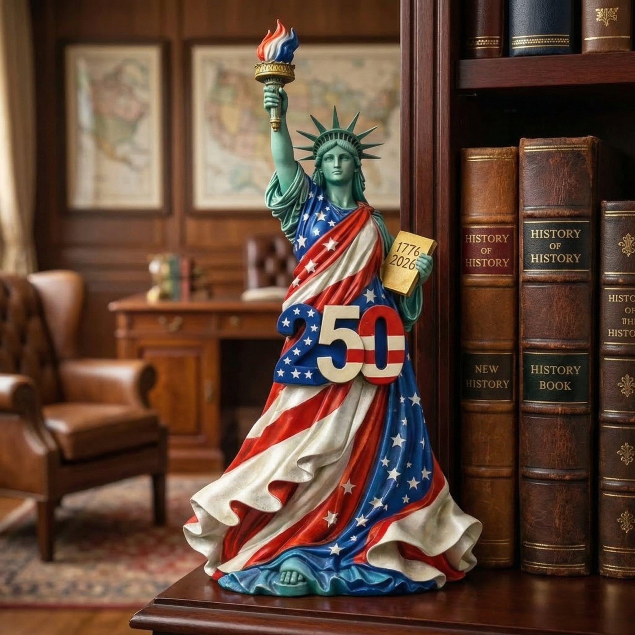The Statue of Liberty - 250th Anniversary United States of America Ornament 1776-2026