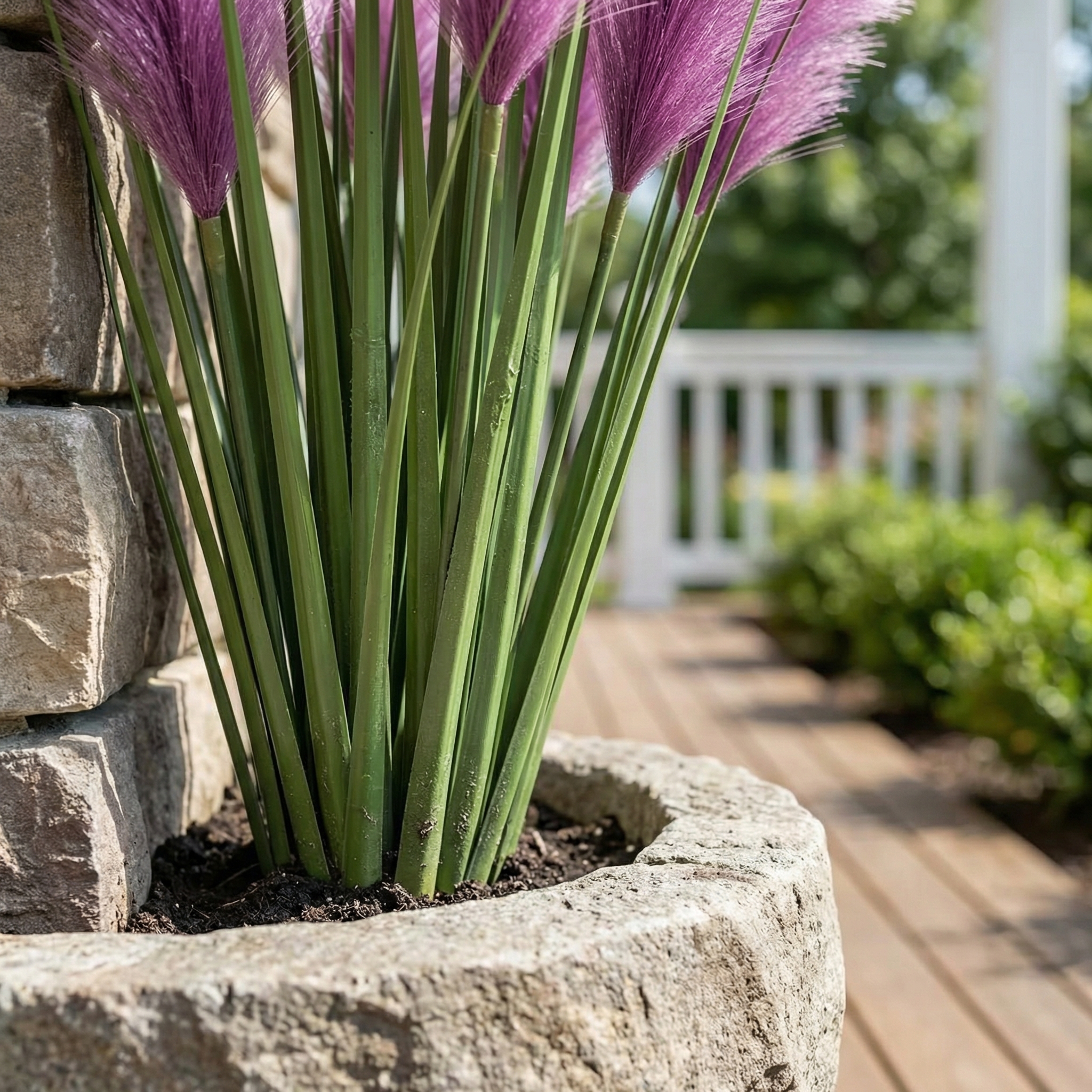 31.5 inches Tall Purple Pampas Grass Arrangement-EASESTER