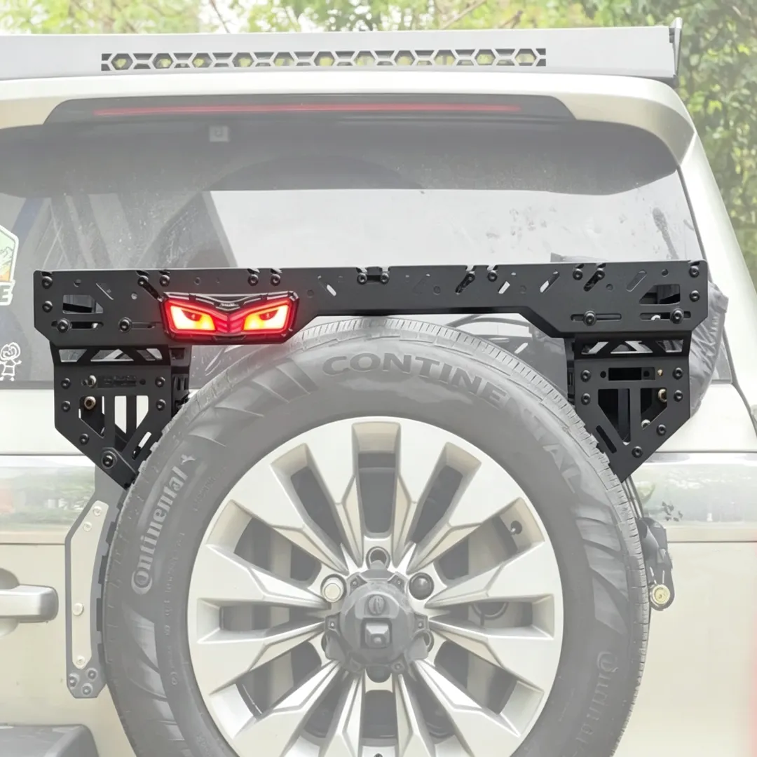 Spare Tire Cargo Rack – Adjustable Aluminum Storage Platform