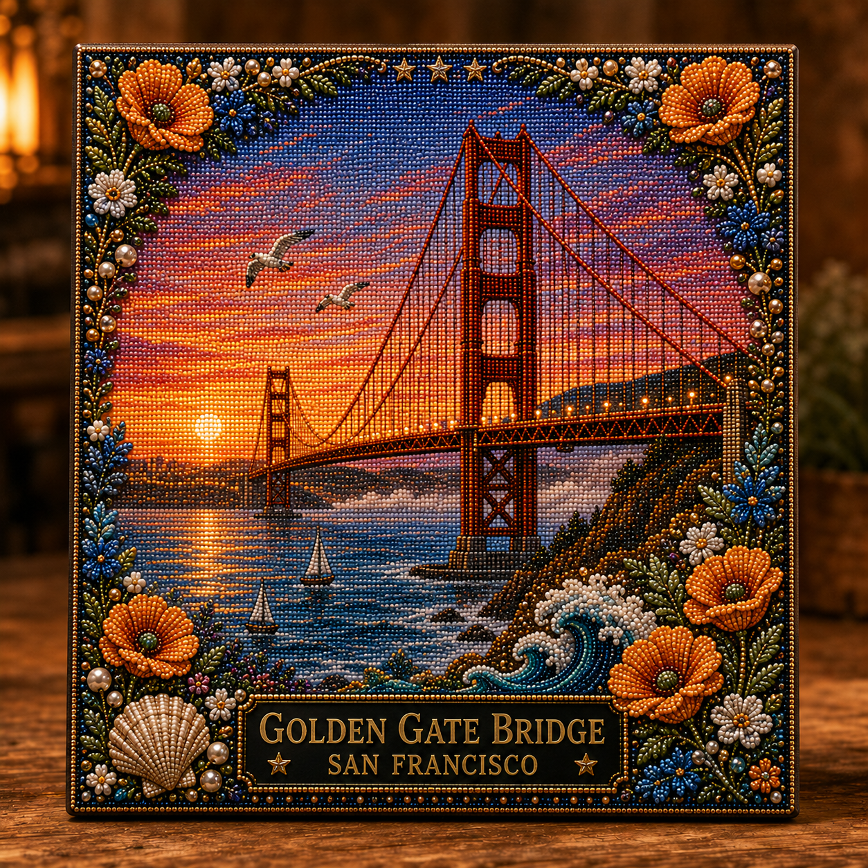 🇺🇸 Iconic American Landmarks Pearl Art Kit