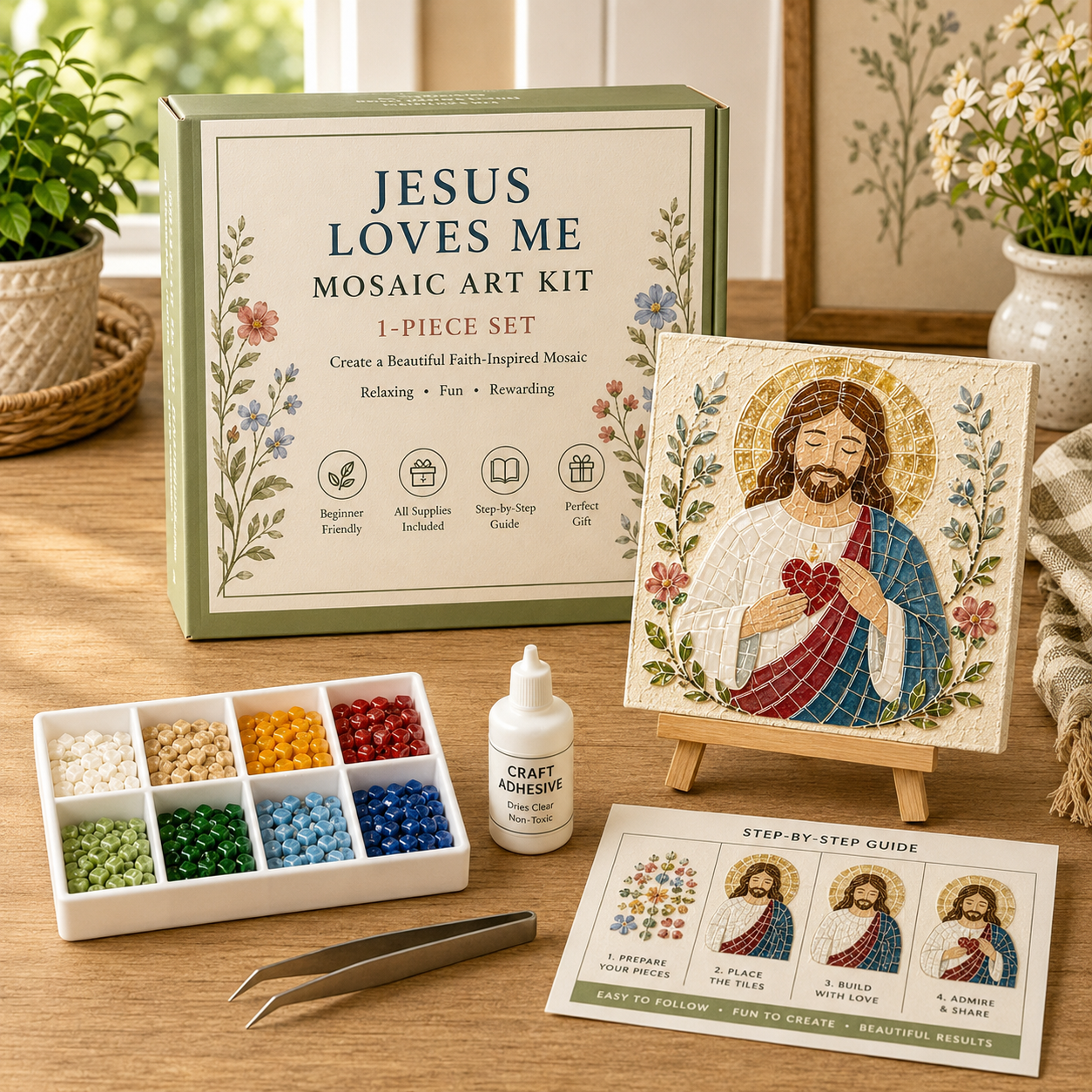 ✝️ Christian Sea Glass Art Kit