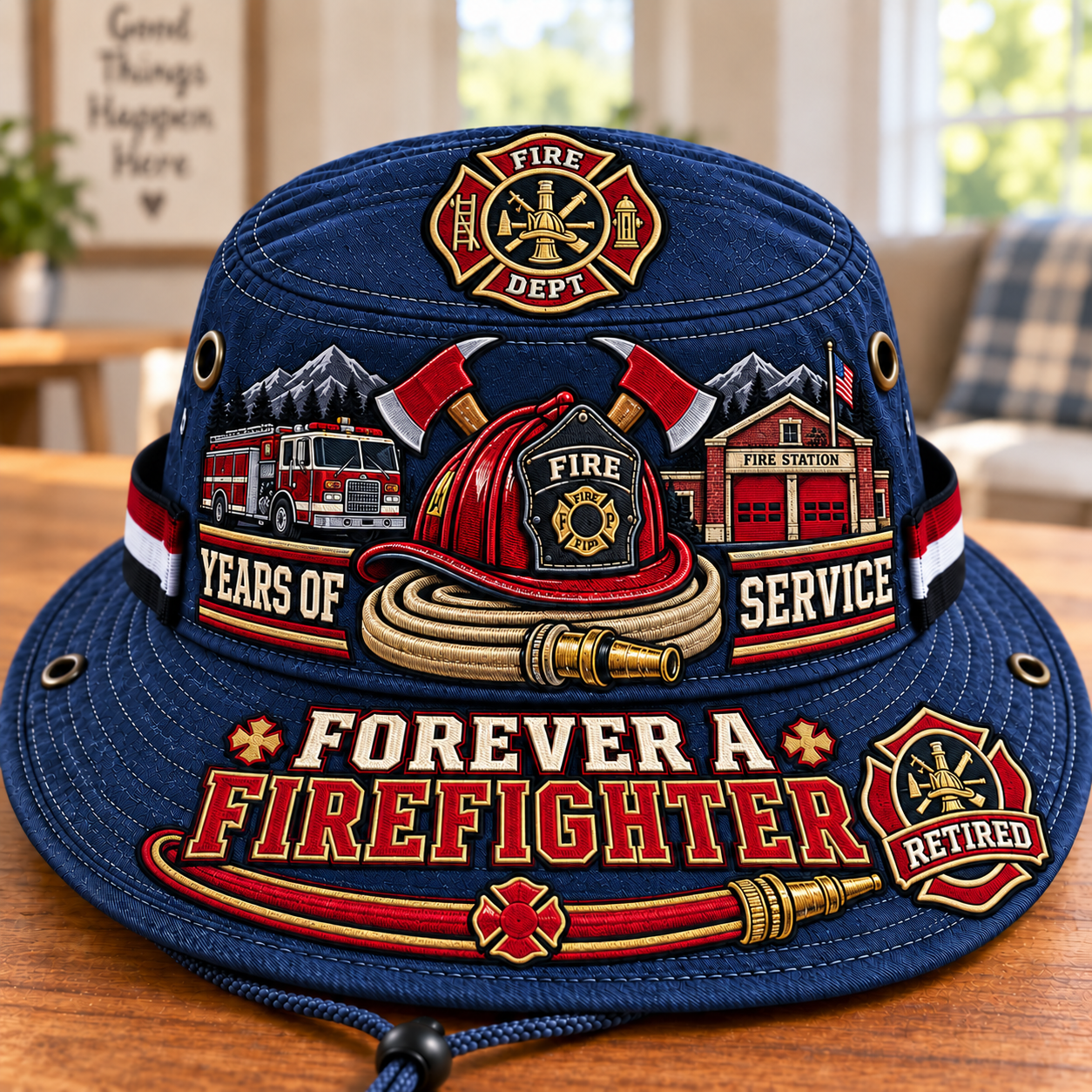 🚒 Forever A Firefighter Boonie Hat