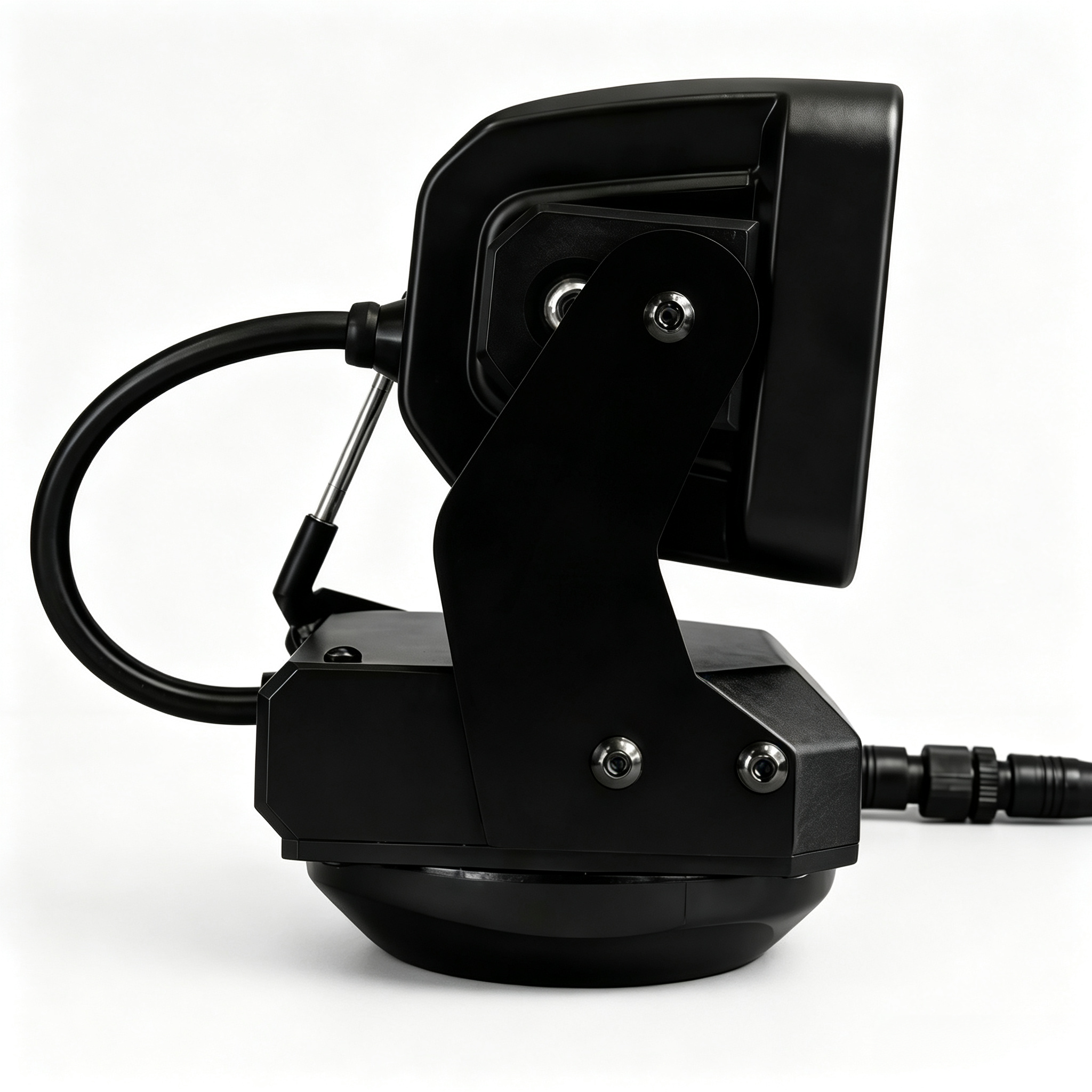 Remote Control Rotating LED Spotlight-360° Heavy-Duty Search Light for Vehicles & Marine Use