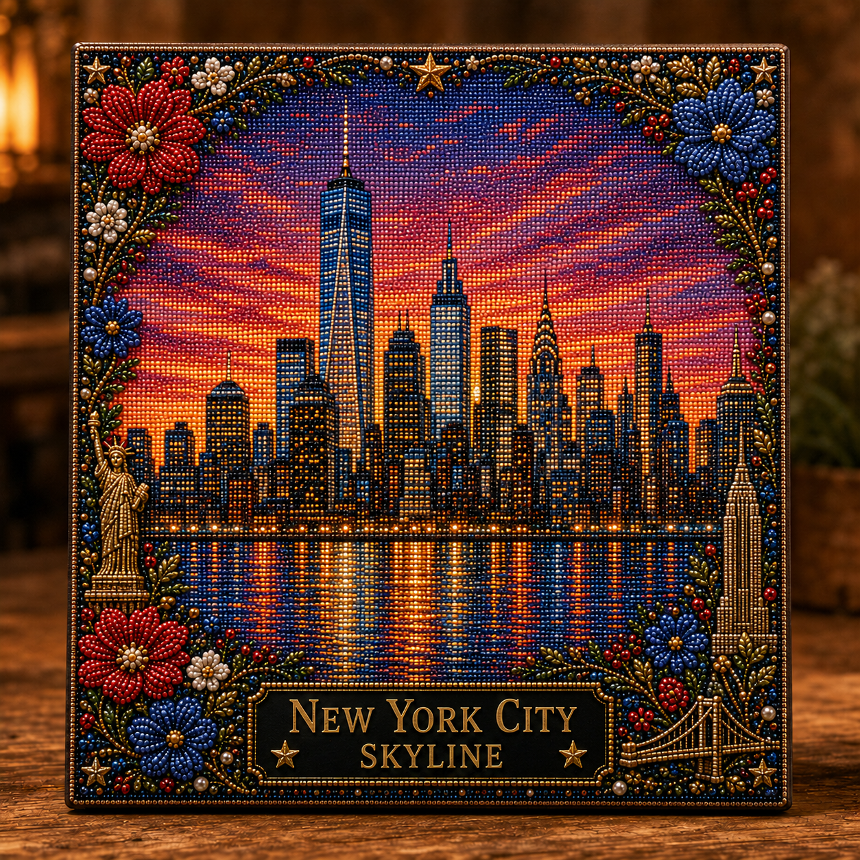 🇺🇸 Iconic American Landmarks Pearl Art Kit