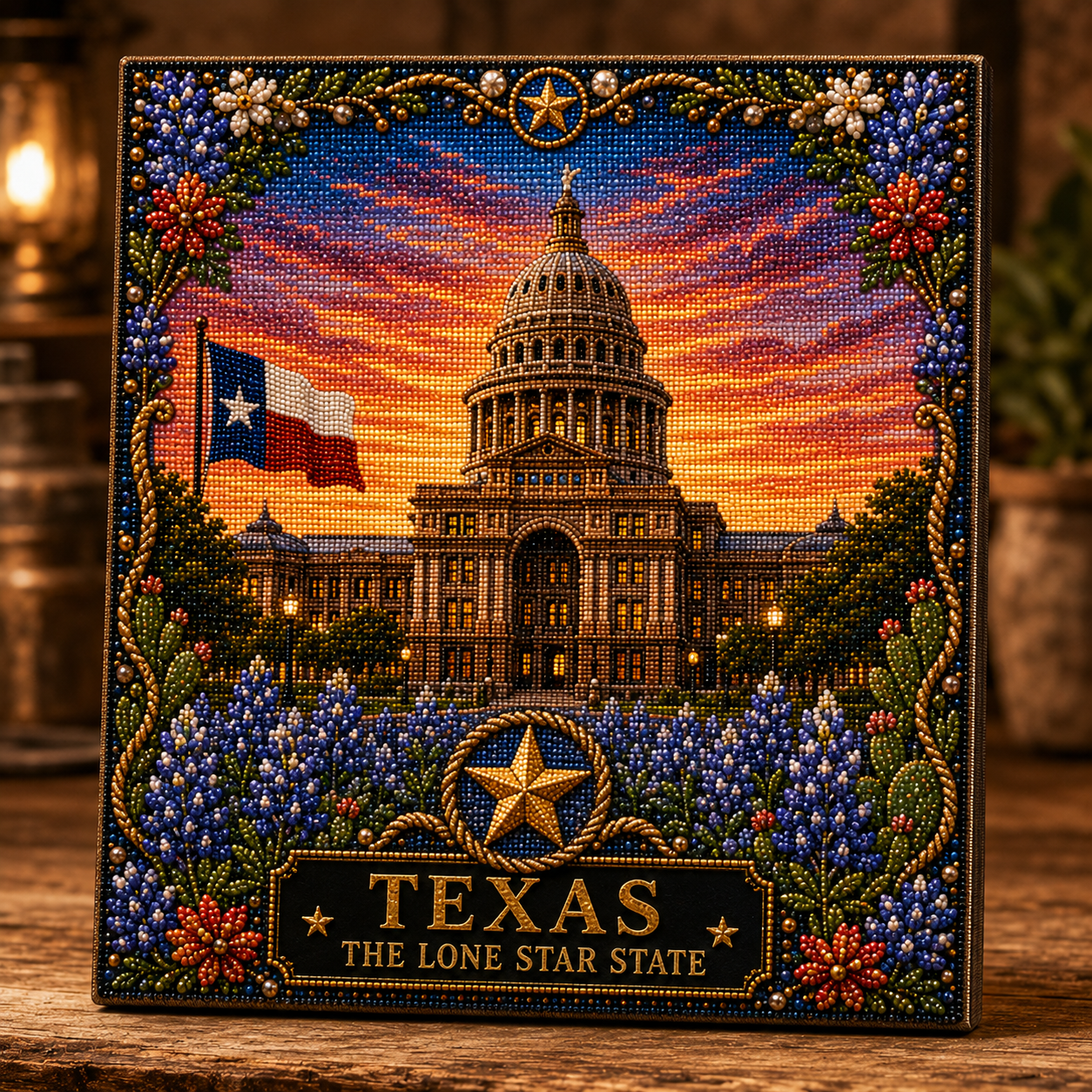 🇺🇸 Iconic American Landmarks Pearl Art Kit