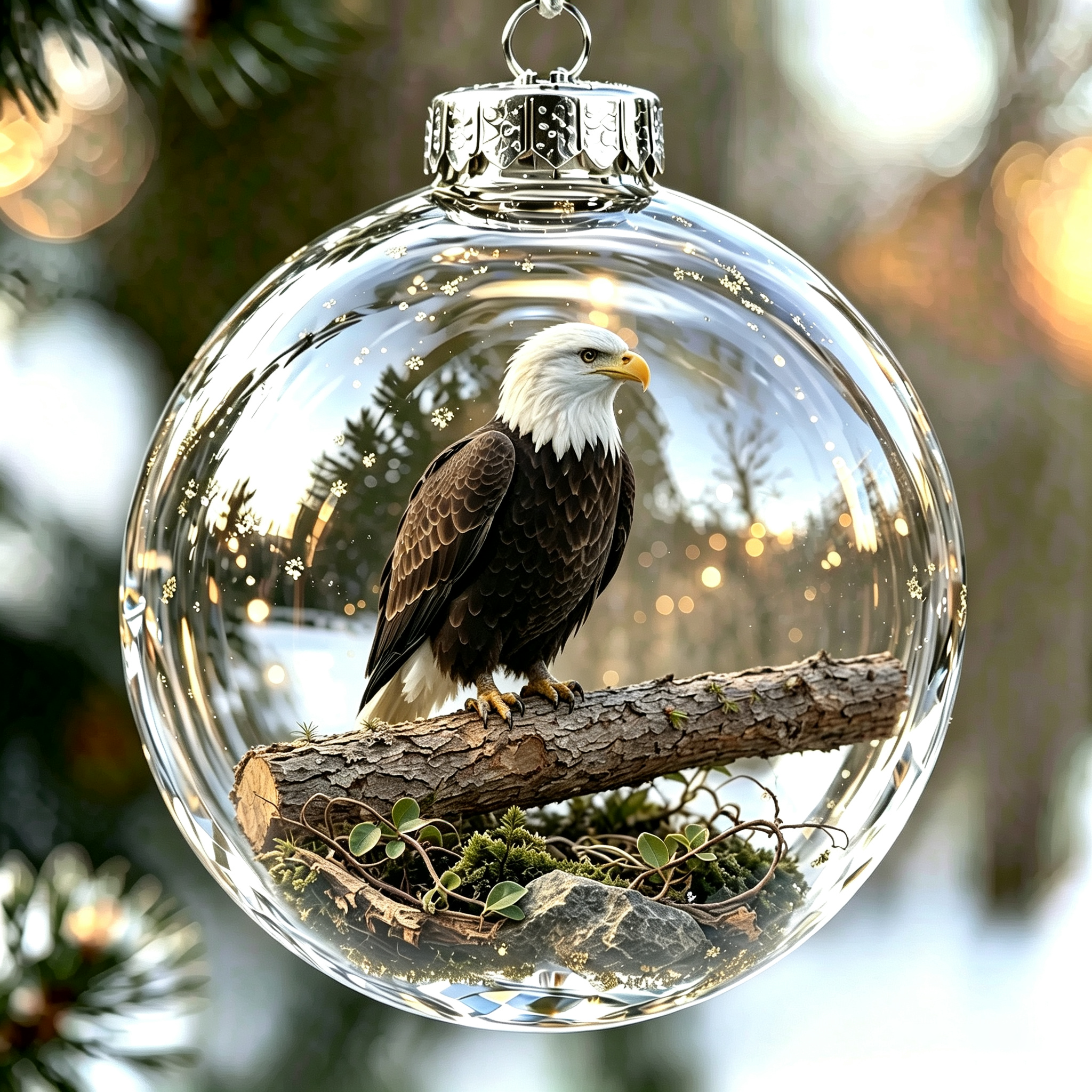 Bald Eagle Christmas Ornament