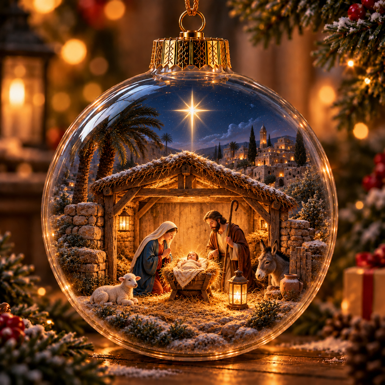 The Light of Christmas – Light-Up Christian Story Ornament Collection