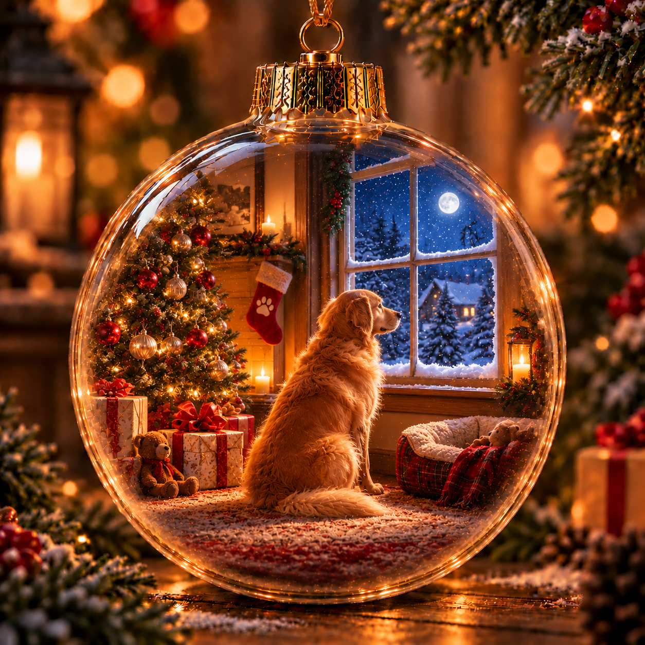 Christmas With Our Best Friends – Light-Up Pet Christmas Ornament Collection