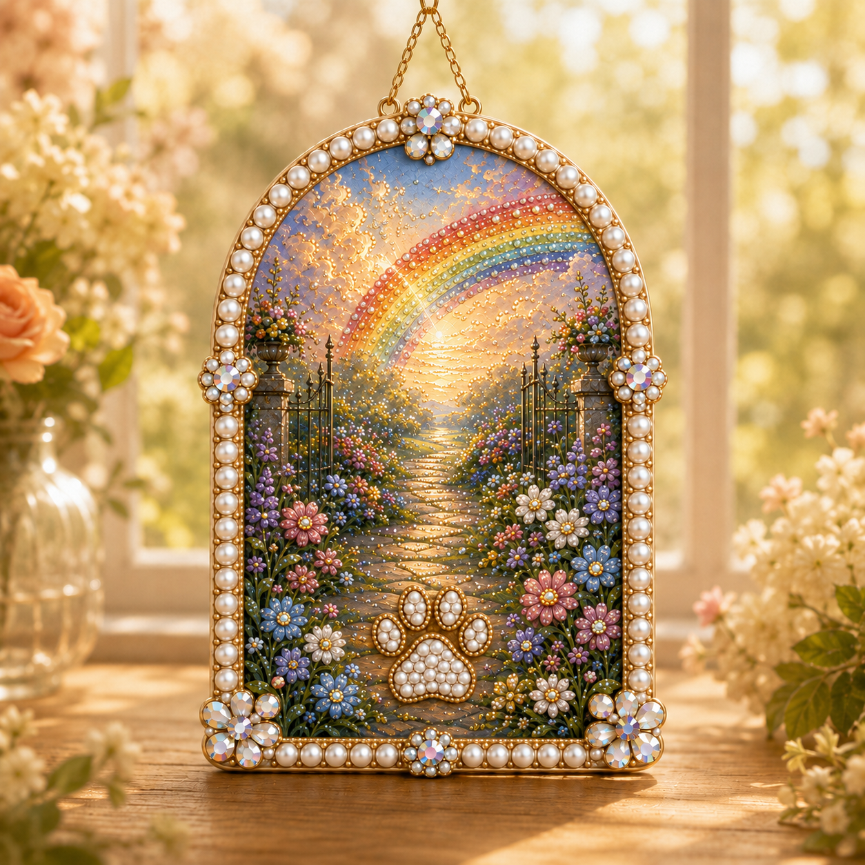 DIY Jeweled Pet Memory Garden Hanging Decor Kit