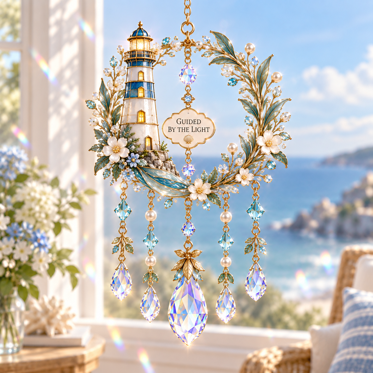 Coastal Soul Jeweled Wind Chime Suncatcher