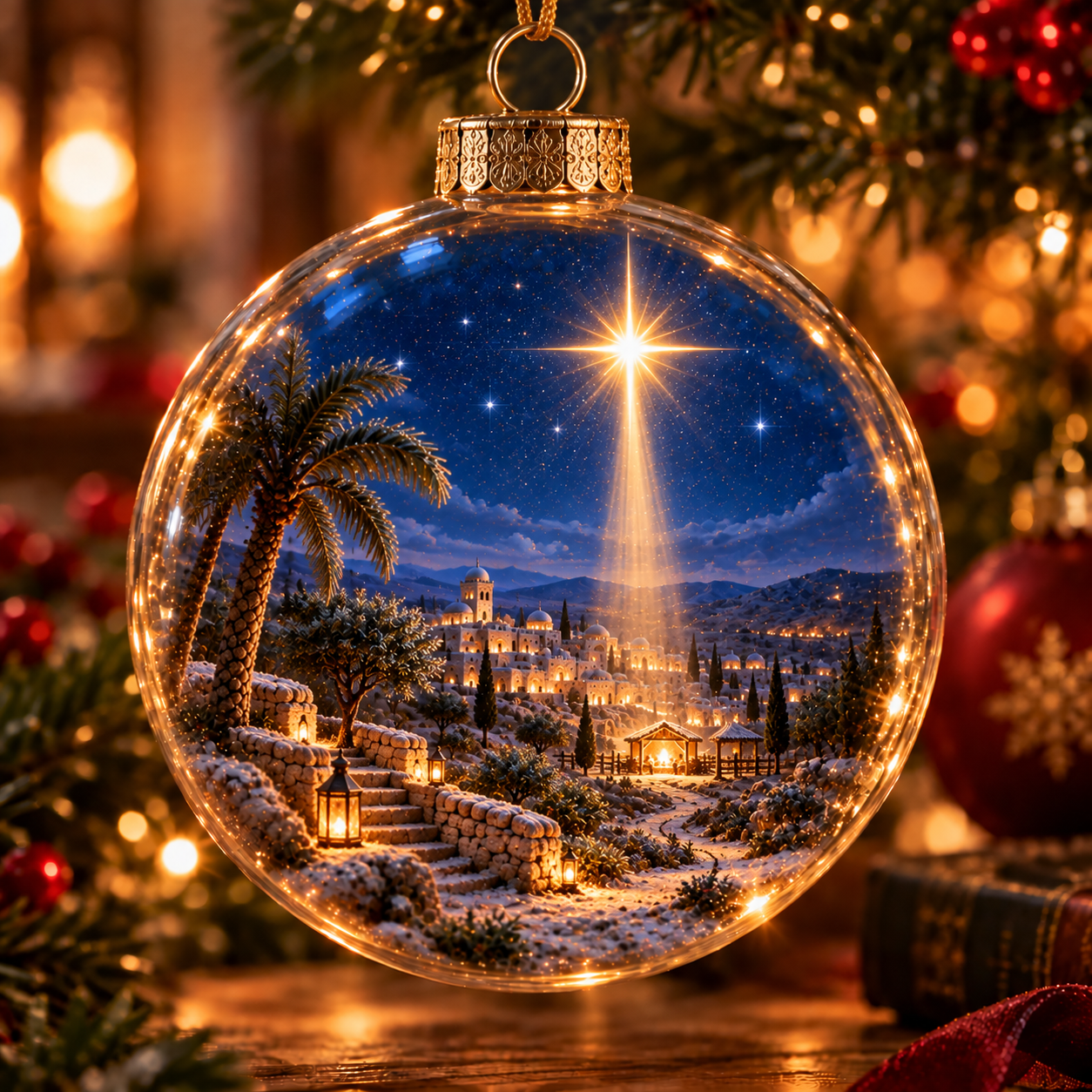 The Light of Christmas – Light-Up Christian Story Ornament Collection