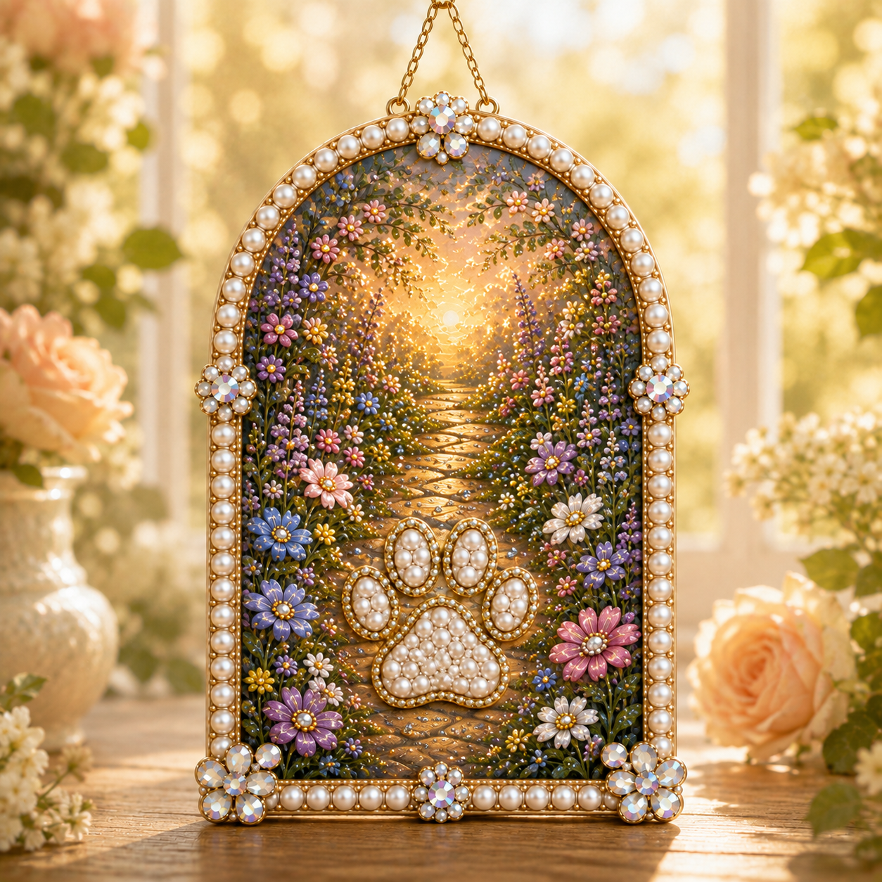 DIY Jeweled Pet Memory Garden Hanging Decor Kit
