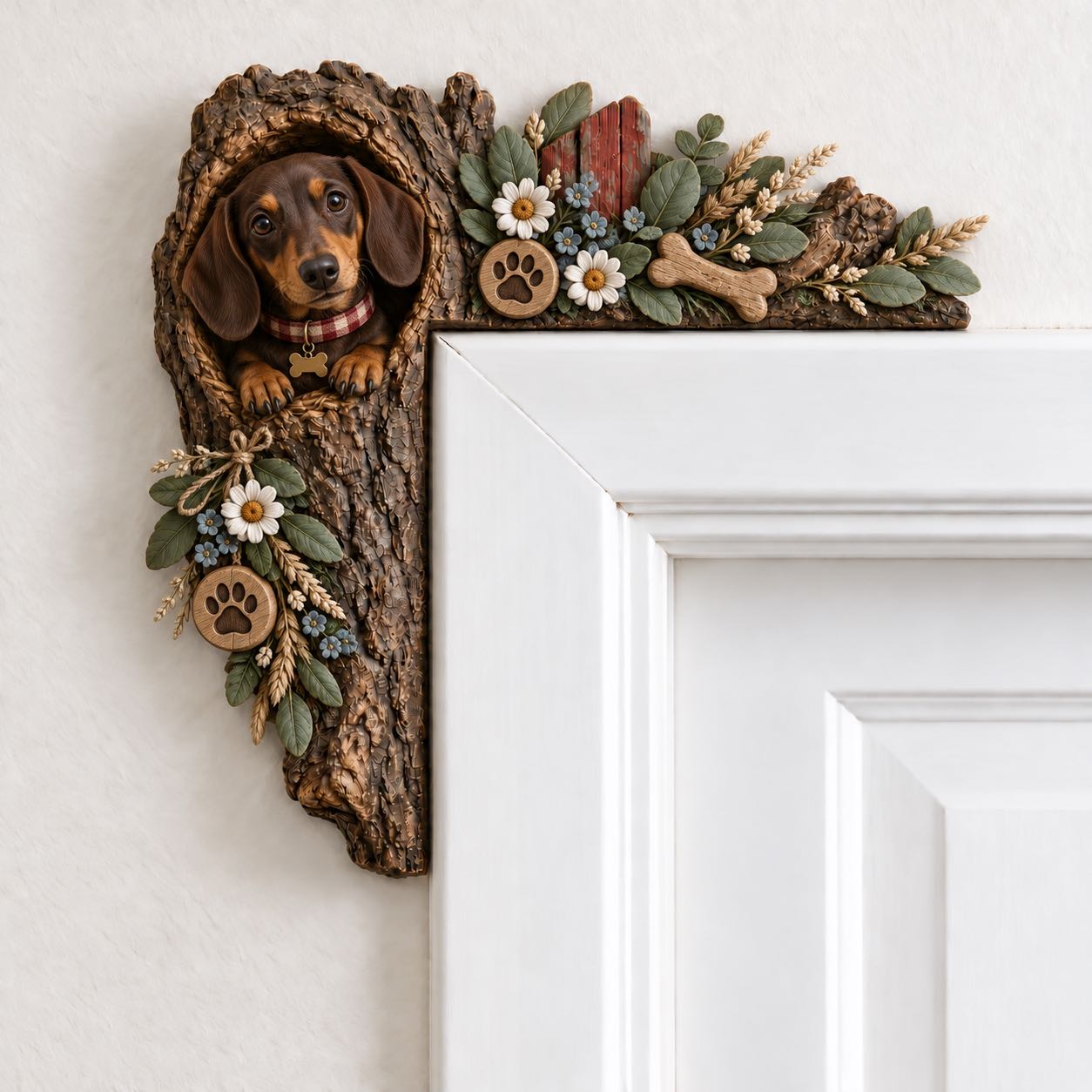 🎄✨ Cozy Christmas Woodland Door Frame Decor