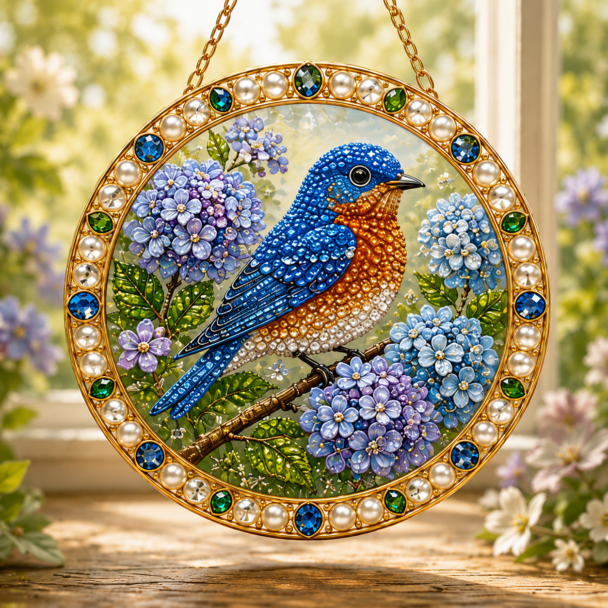 DIY Jeweled Garden Blessings Hanging Decor Kit