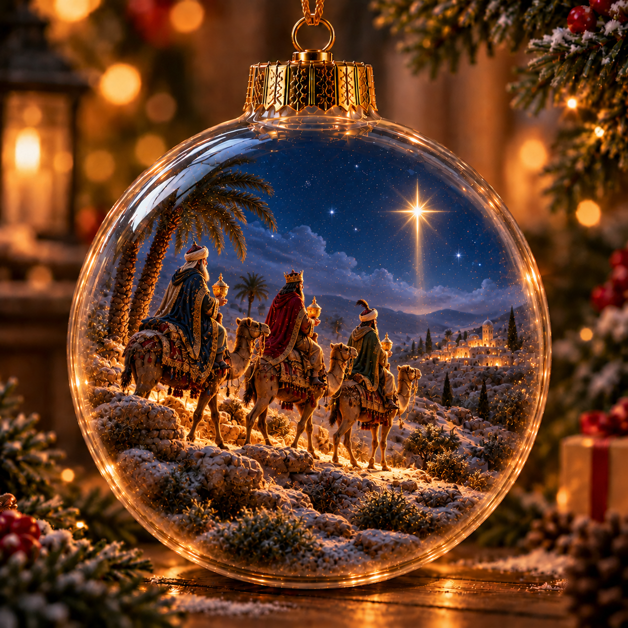 The Light of Christmas – Light-Up Christian Story Ornament Collection
