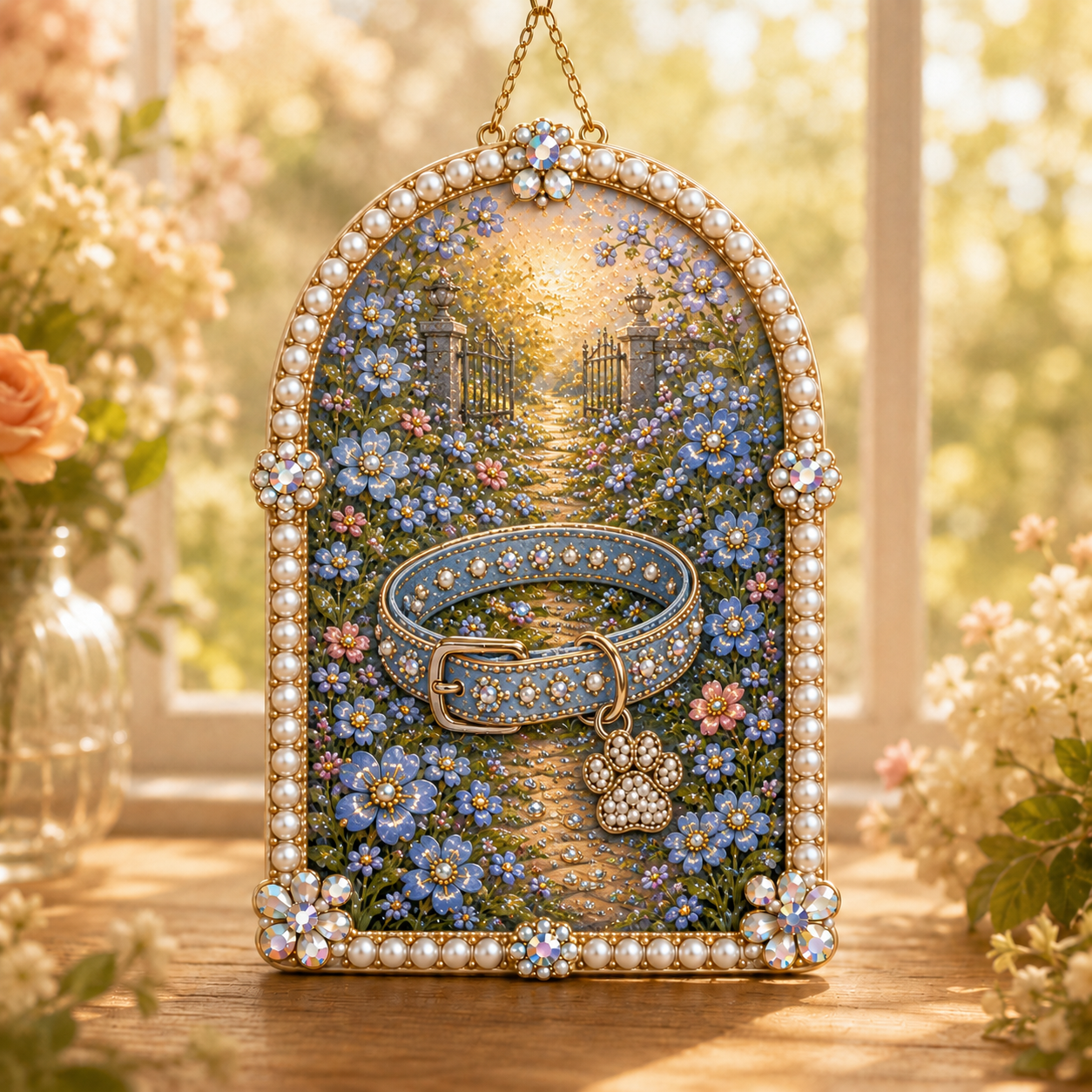 DIY Jeweled Pet Memory Garden Hanging Decor Kit
