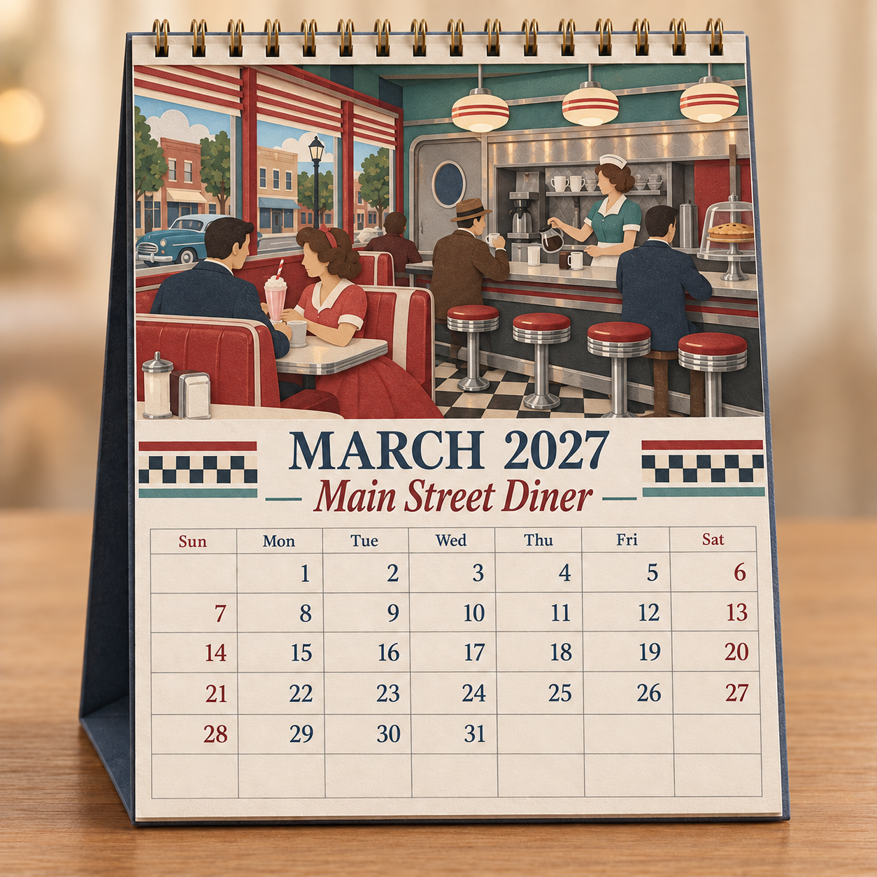 🎞️ 2027 A Year Of Good Old Days Wall Calendar