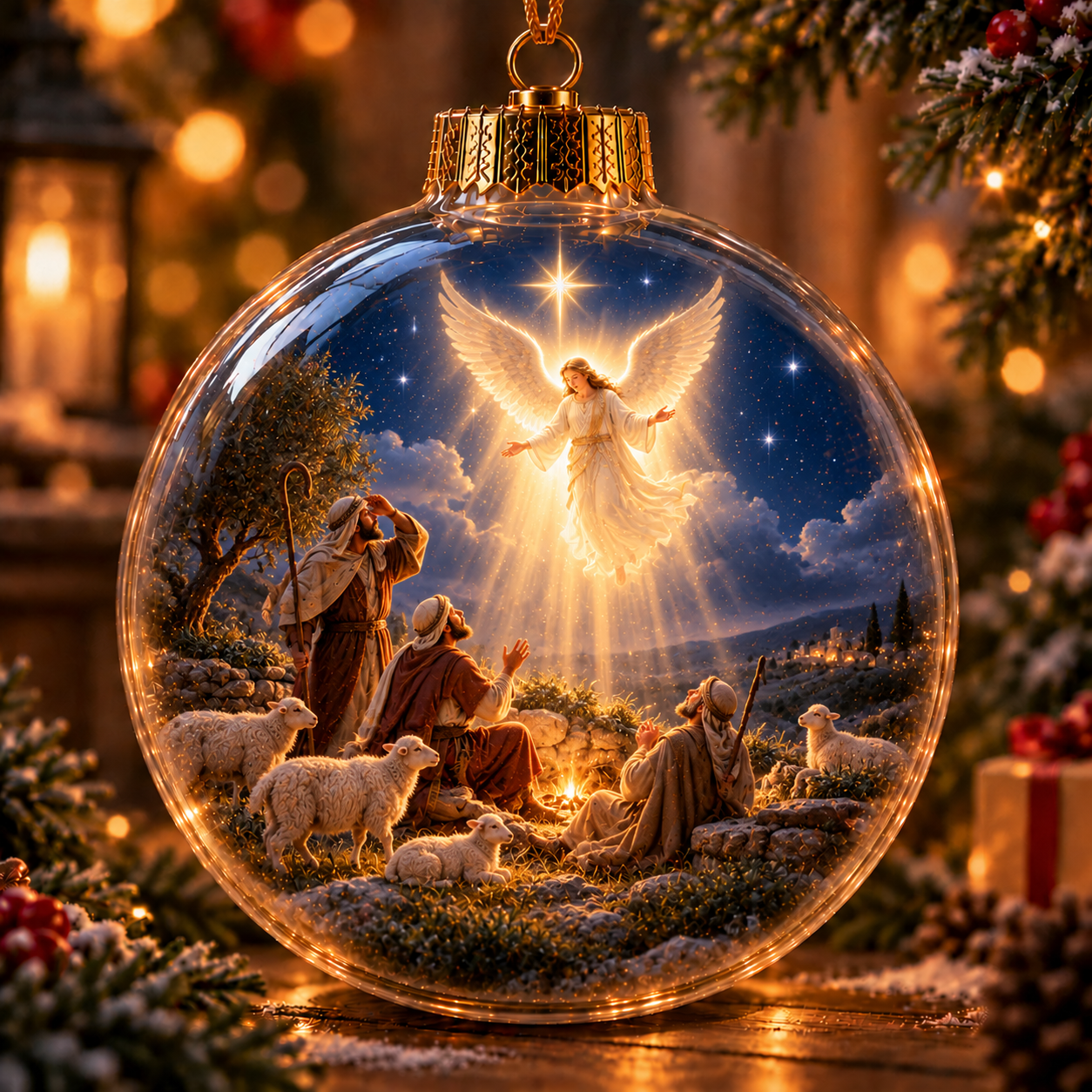 The Light of Christmas – Light-Up Christian Story Ornament Collection
