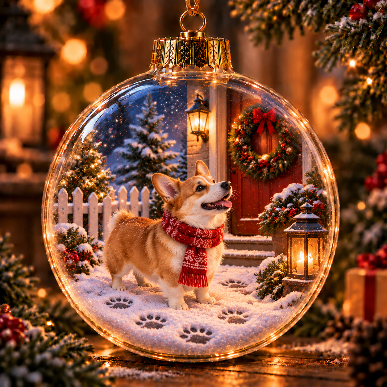 Christmas With Our Best Friends – Light-Up Pet Christmas Ornament Collection