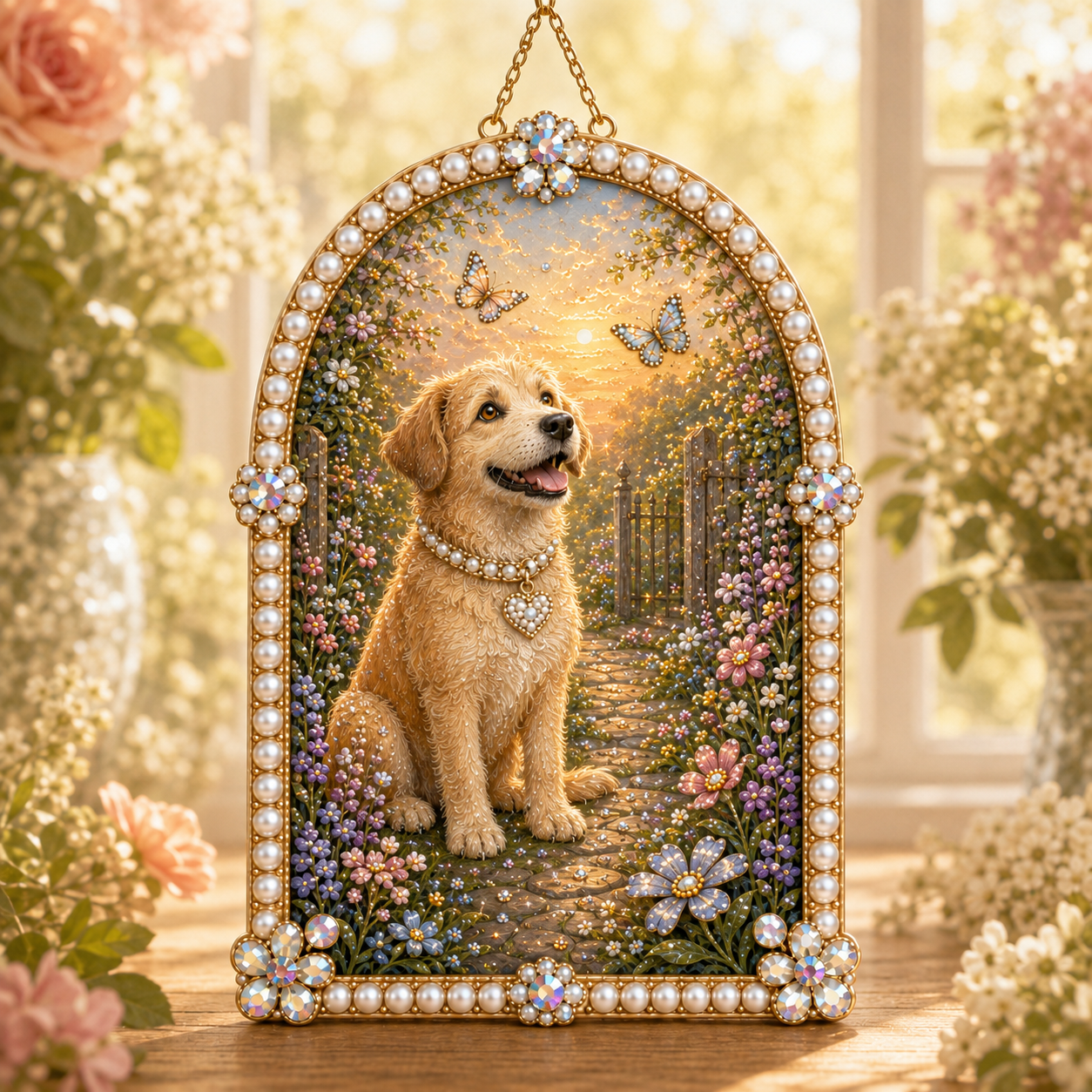 DIY Jeweled Pet Memory Garden Hanging Decor Kit