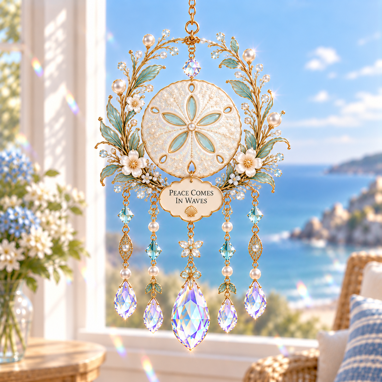 Coastal Soul Jeweled Wind Chime Suncatcher