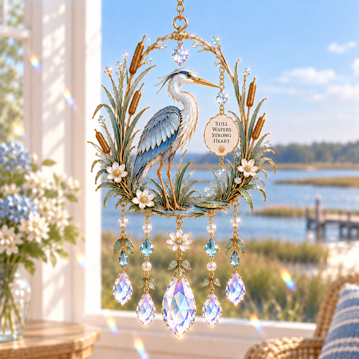 Coastal Soul Jeweled Wind Chime Suncatcher