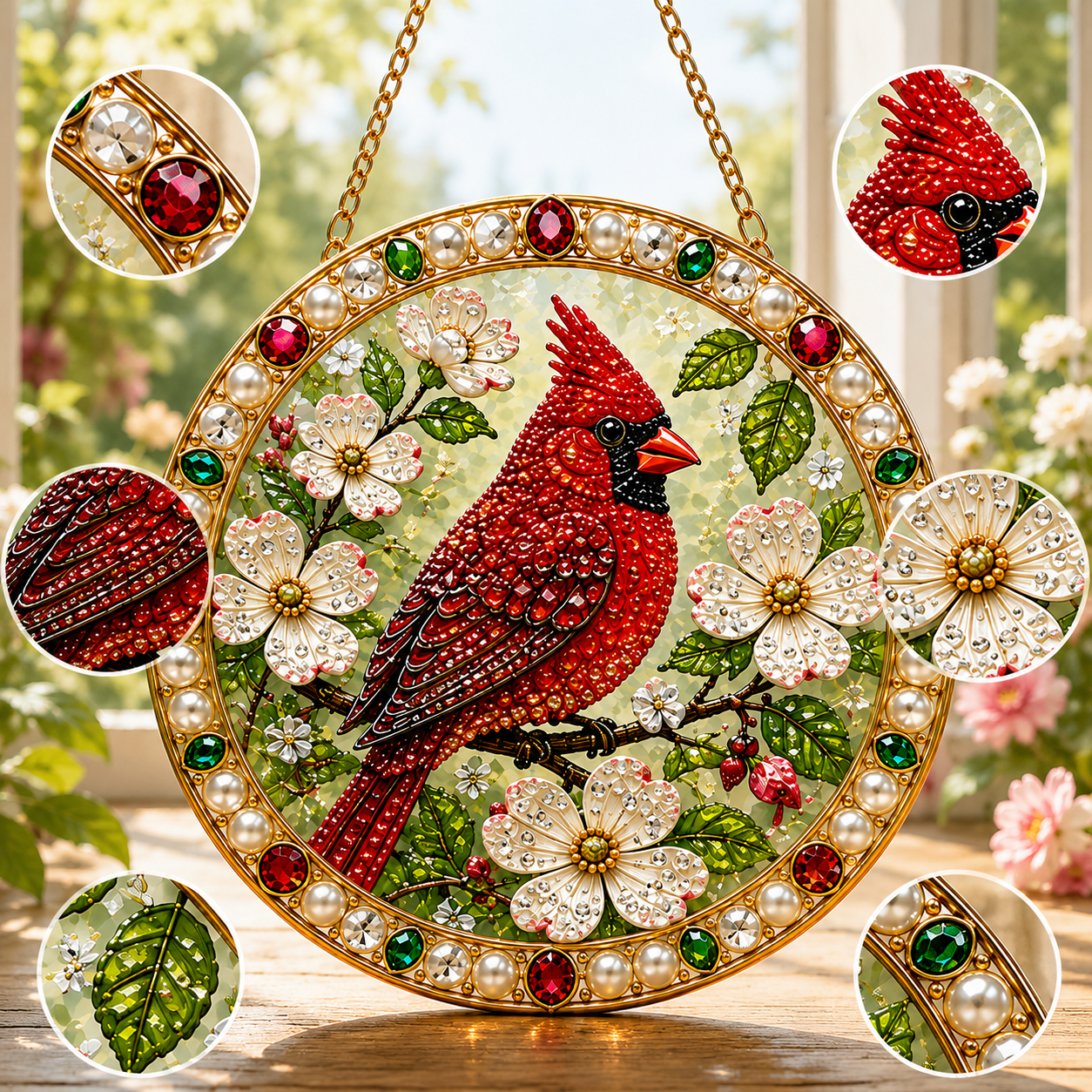 DIY Jeweled Garden Blessings Hanging Decor Kit
