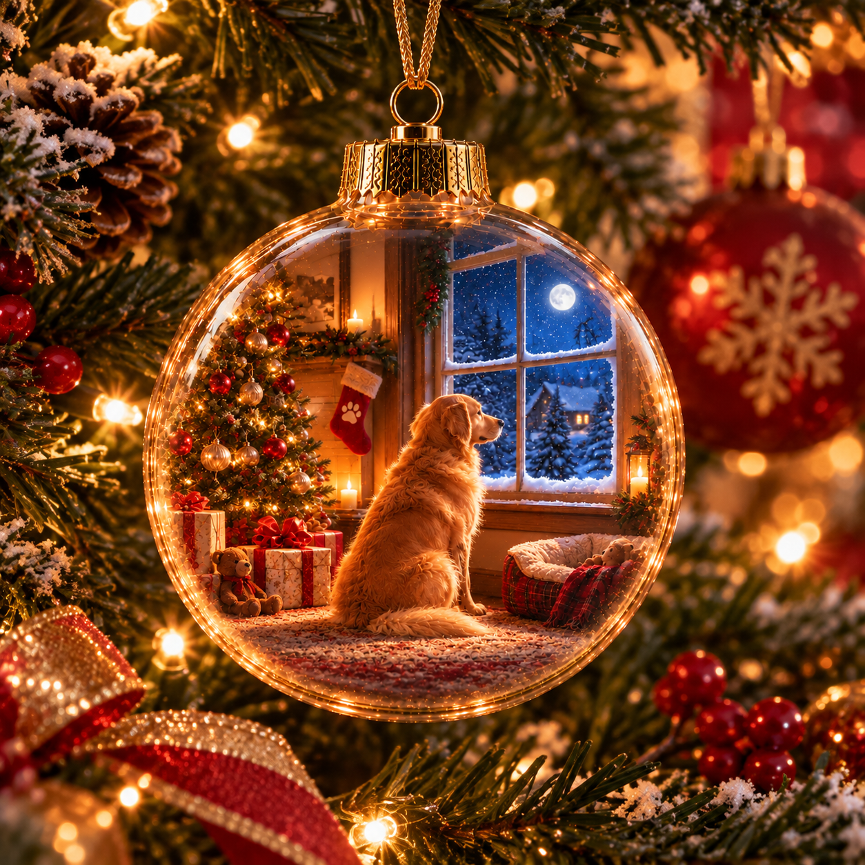 Christmas With Our Best Friends – Light-Up Pet Christmas Ornament Collection