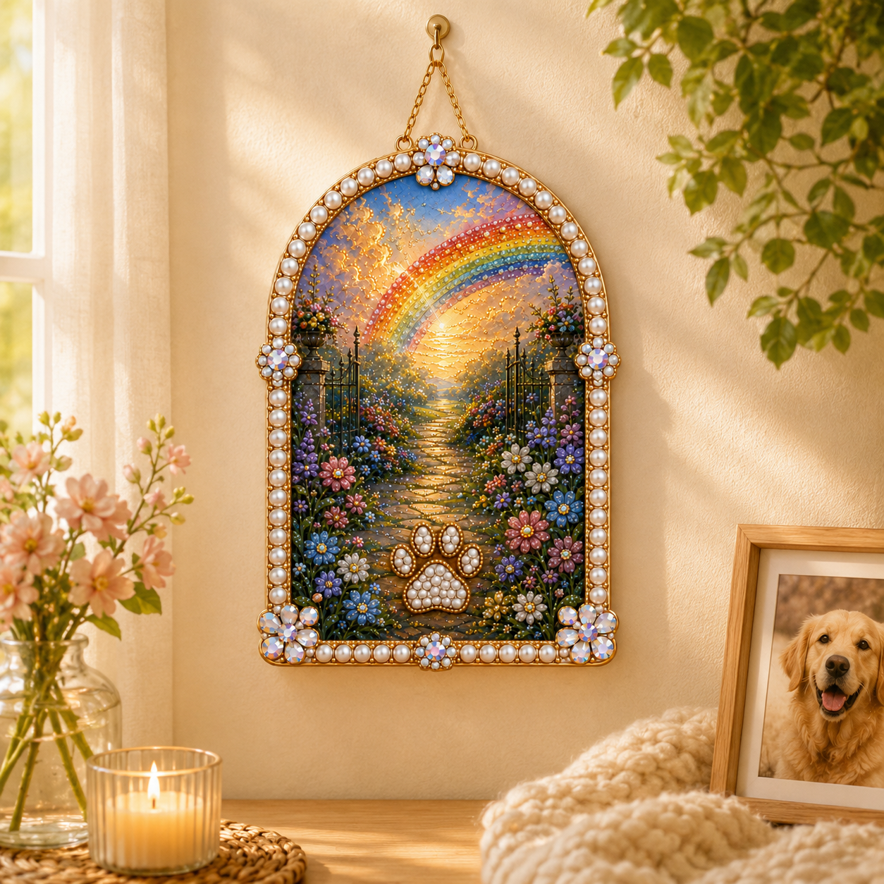 DIY Jeweled Pet Memory Garden Hanging Decor Kit