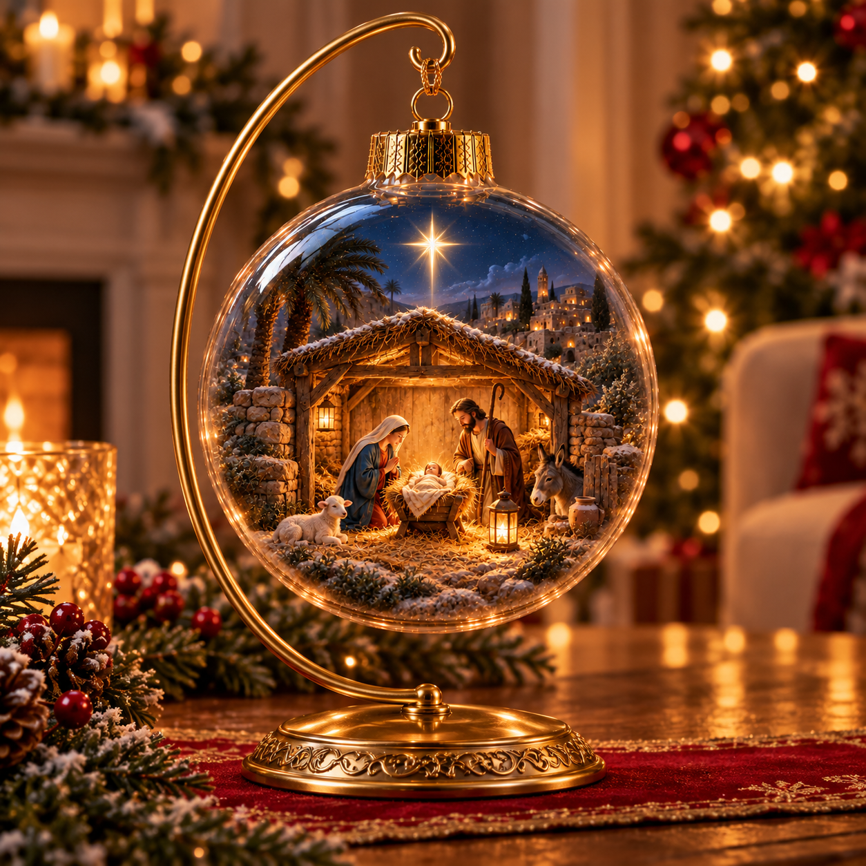 The Light of Christmas – Light-Up Christian Story Ornament Collection