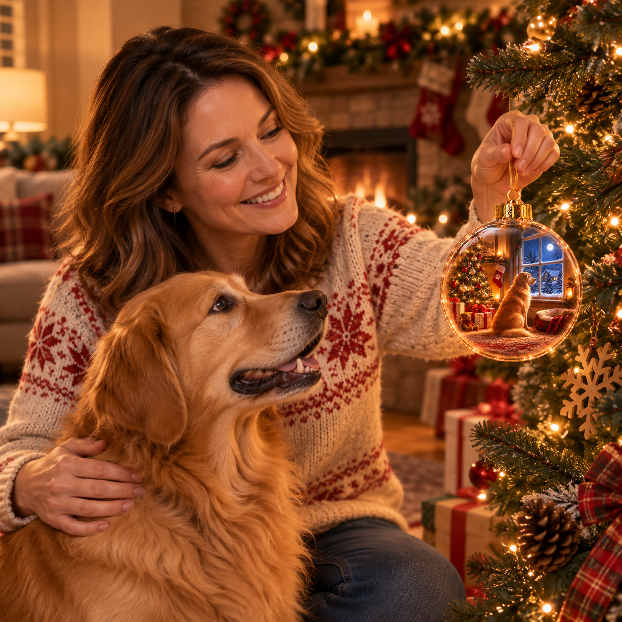 Christmas With Our Best Friends – Light-Up Pet Christmas Ornament Collection