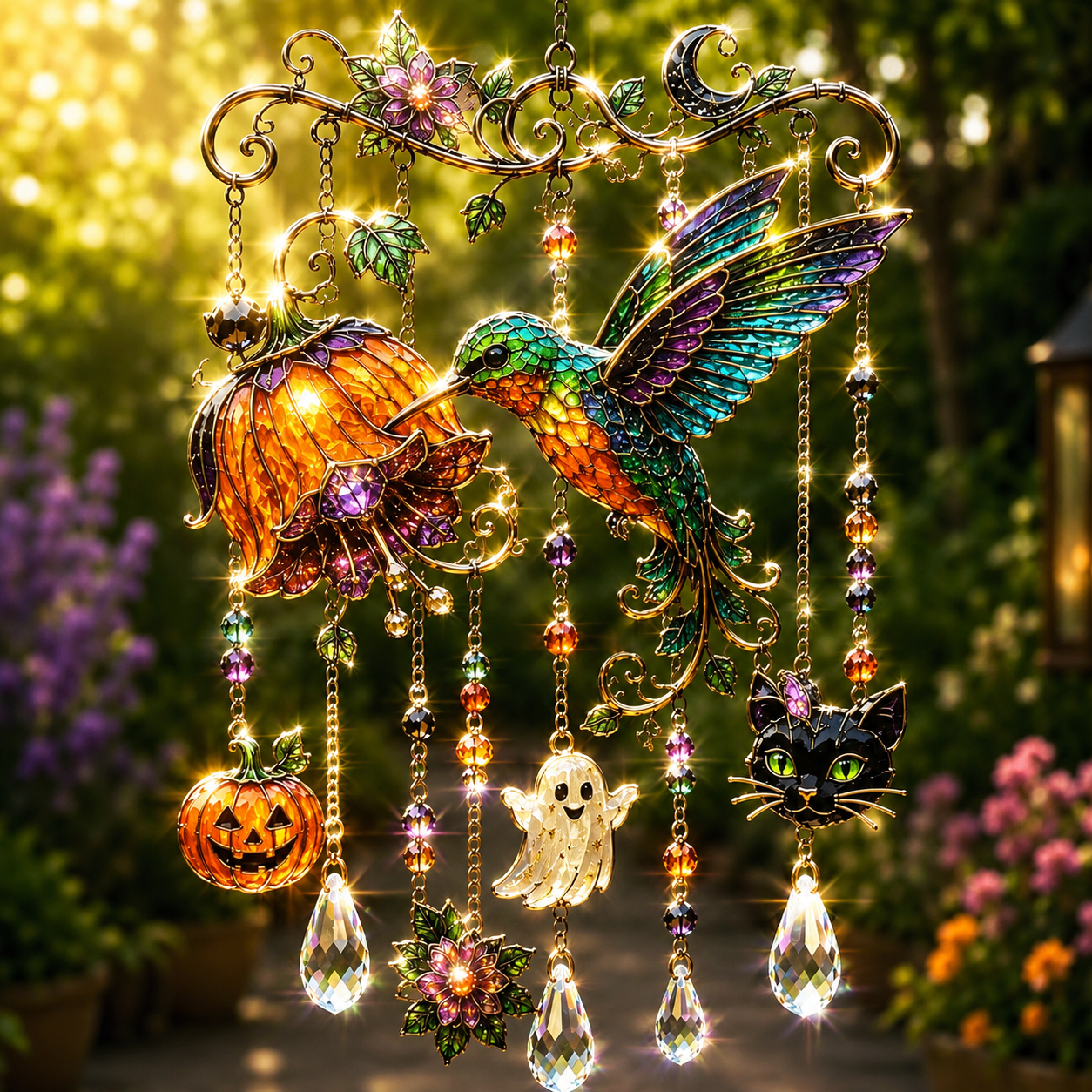 🔥 Limited-time 50% OFF👻Halloween-Themed Crystal Wind Chime