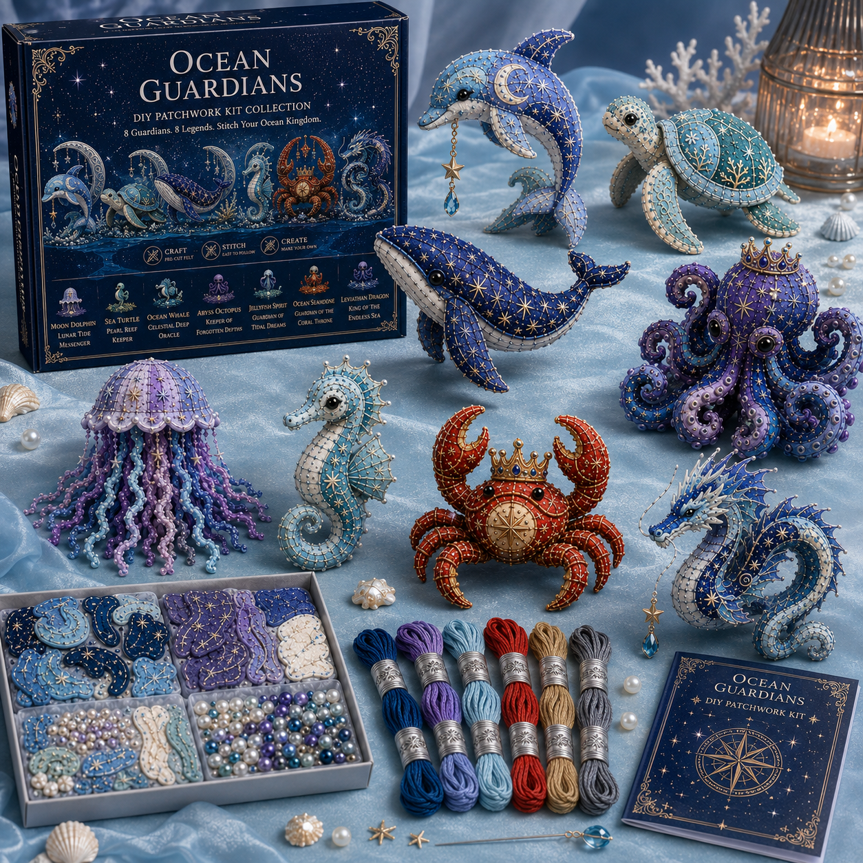 🎁 Ocean Guardians DIY Patchwork Kit Collection🌊
