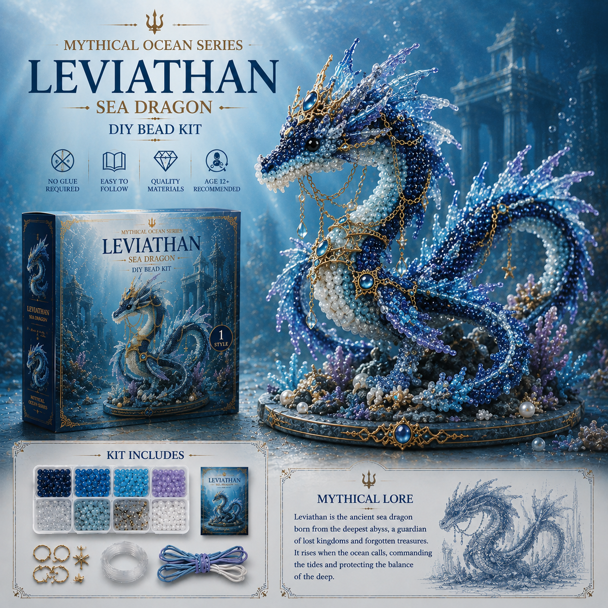 🔥Last Day: 50% Off 🌊 Mythical Ocean DIY Bead Kit