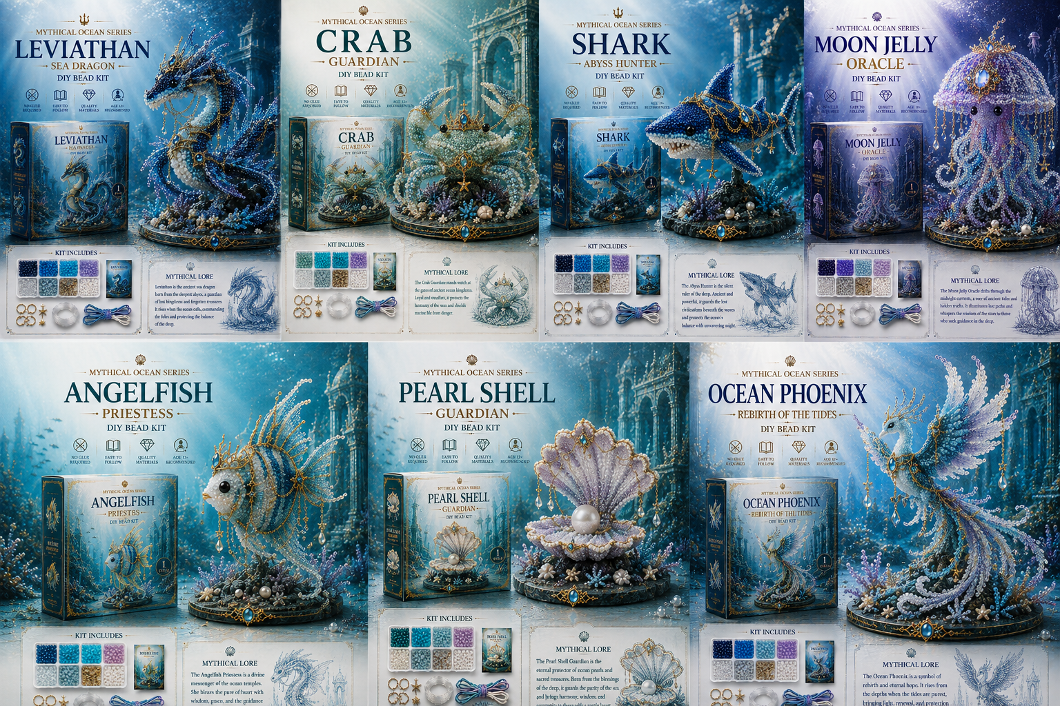 🔥Last Day: 50% Off 🌊 Mythical Ocean DIY Bead Kit